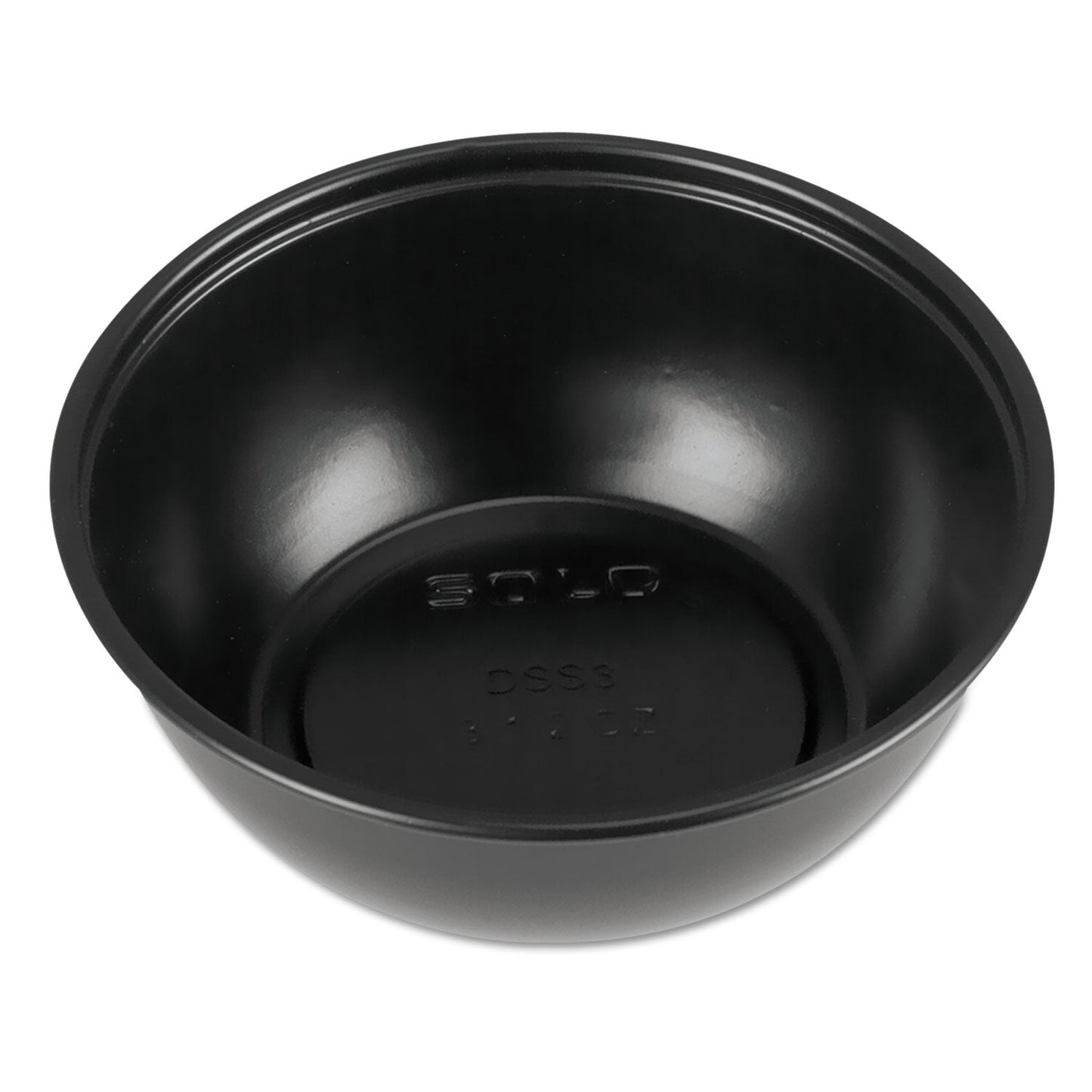 SOLO® Polystyrene Portion Cups, 2.5 oz, Plastic, Black, 250/Bag, 10 Bags/Carton