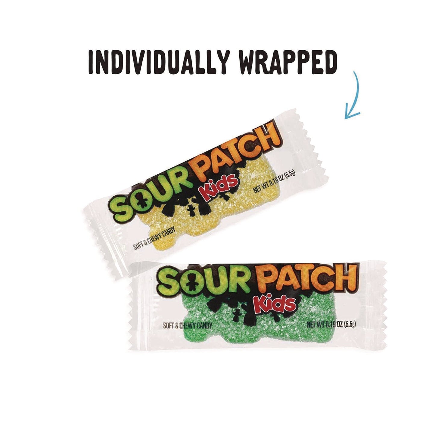 Sour Patch Kids® Fruit Flavored Candy, Grab-And-Go, 240-Pieces/box