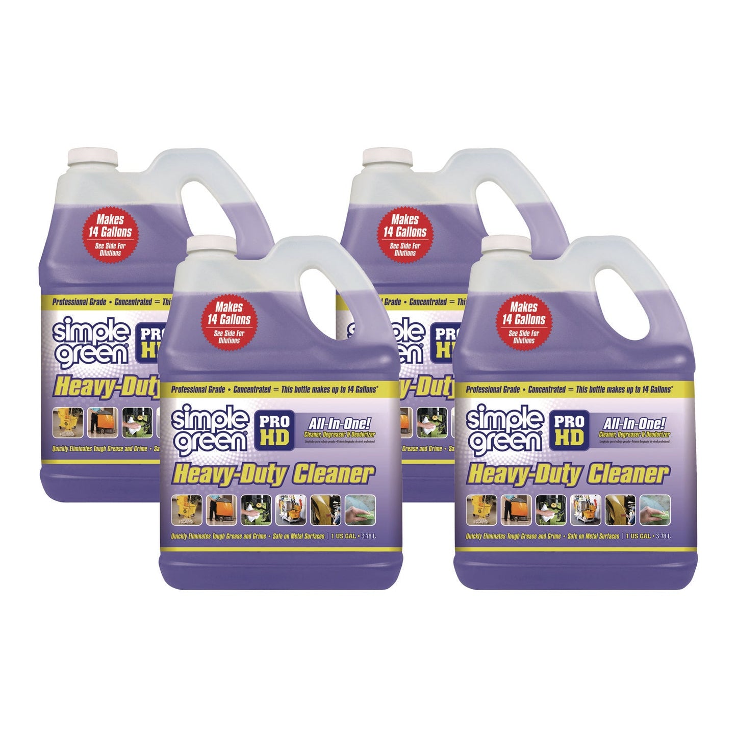 Simple Green® Pro Hd Heavy-Duty Cleaner, Unscented, 1 Gal Bottle, 4/carton