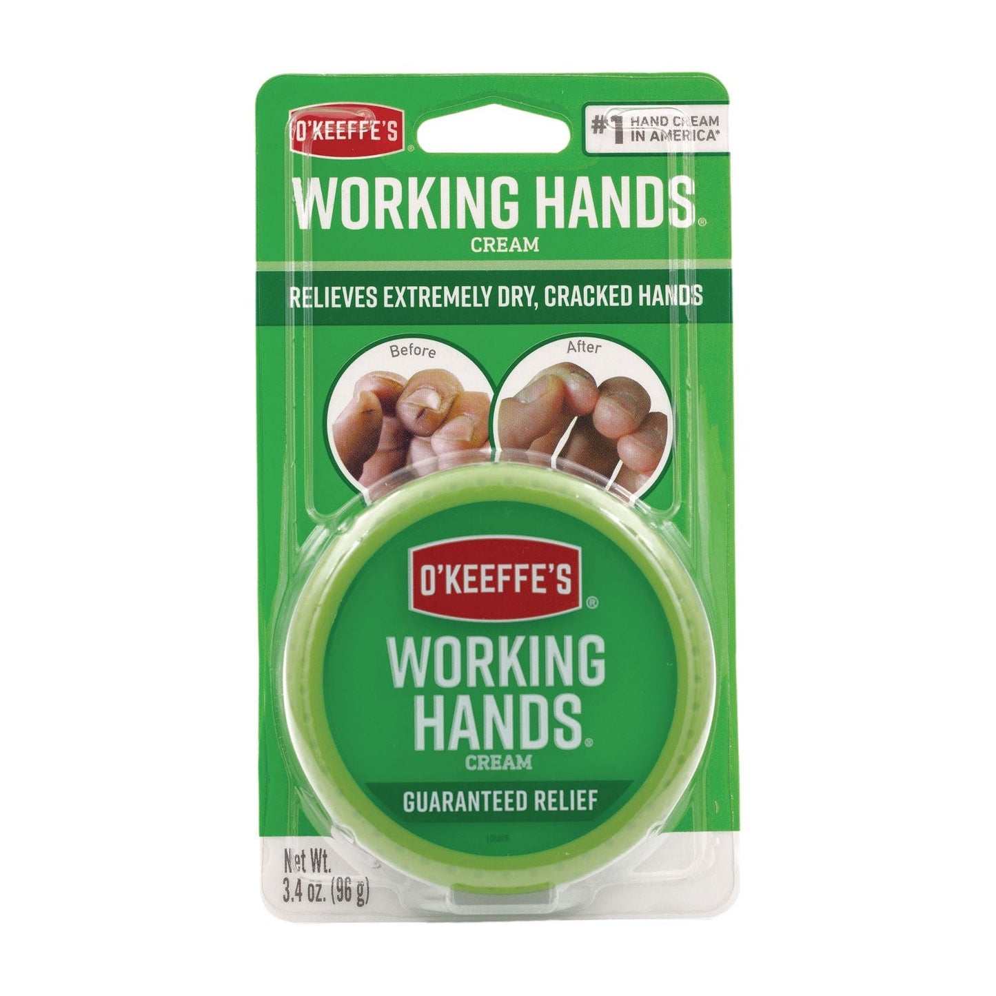 O'Keeffe's® Working Hands Cream, 3.4 oz Jar, Unscented