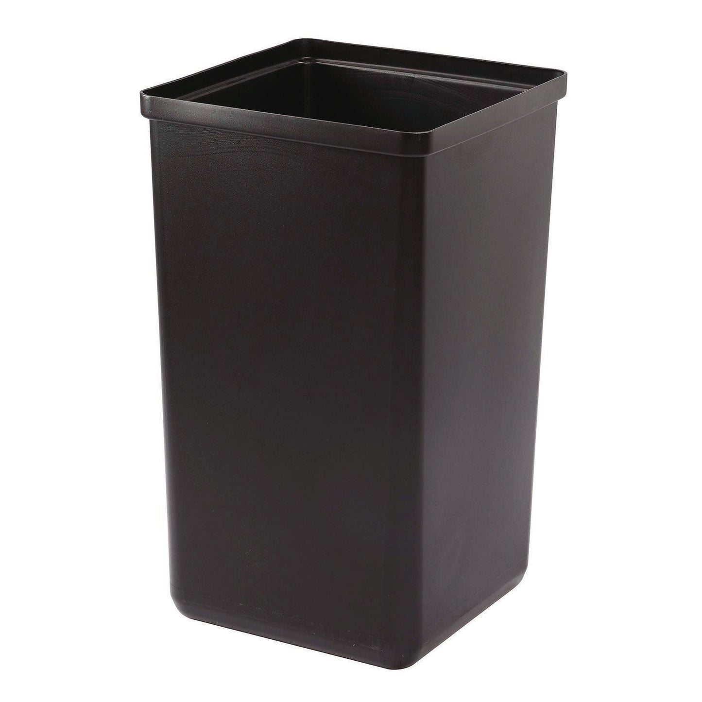 Alpine Industries 29 Gallon Trash/Recycling Cans, Steel, Blue Recycling with Mixed Lid, Black Trash Can with Square Lid