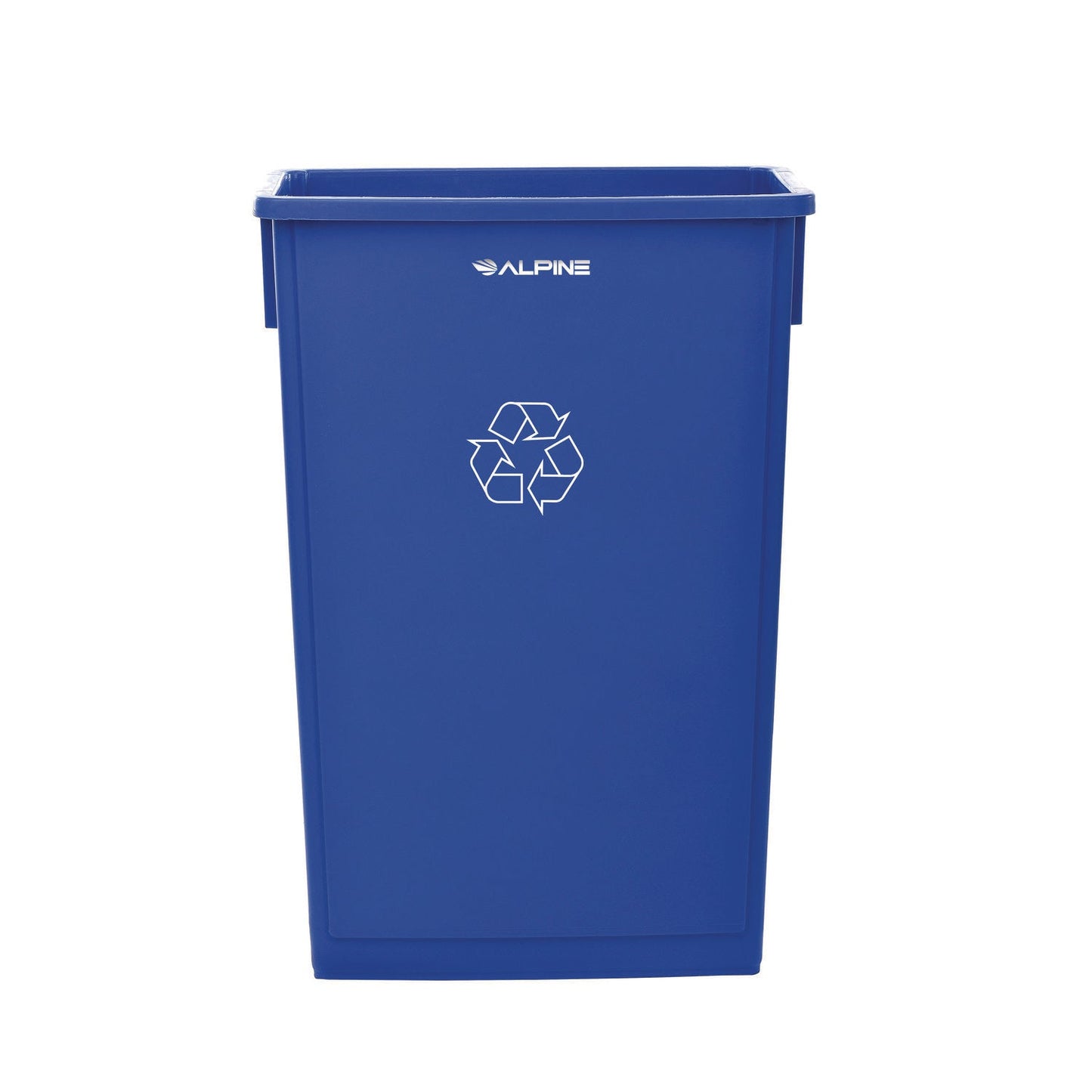 Alpine Industries Slim 23 Gallon Recycling Bin, Plastic, Blue