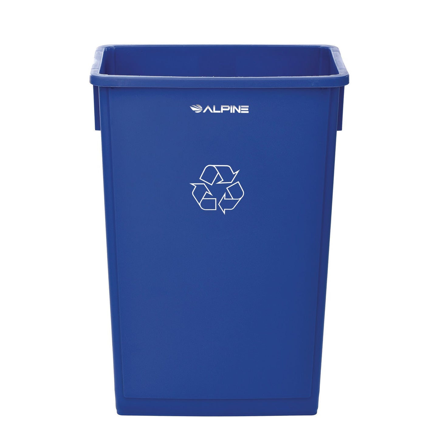 Alpine Industries Slim 23 Gallon Recycling Bin, Plastic, Blue