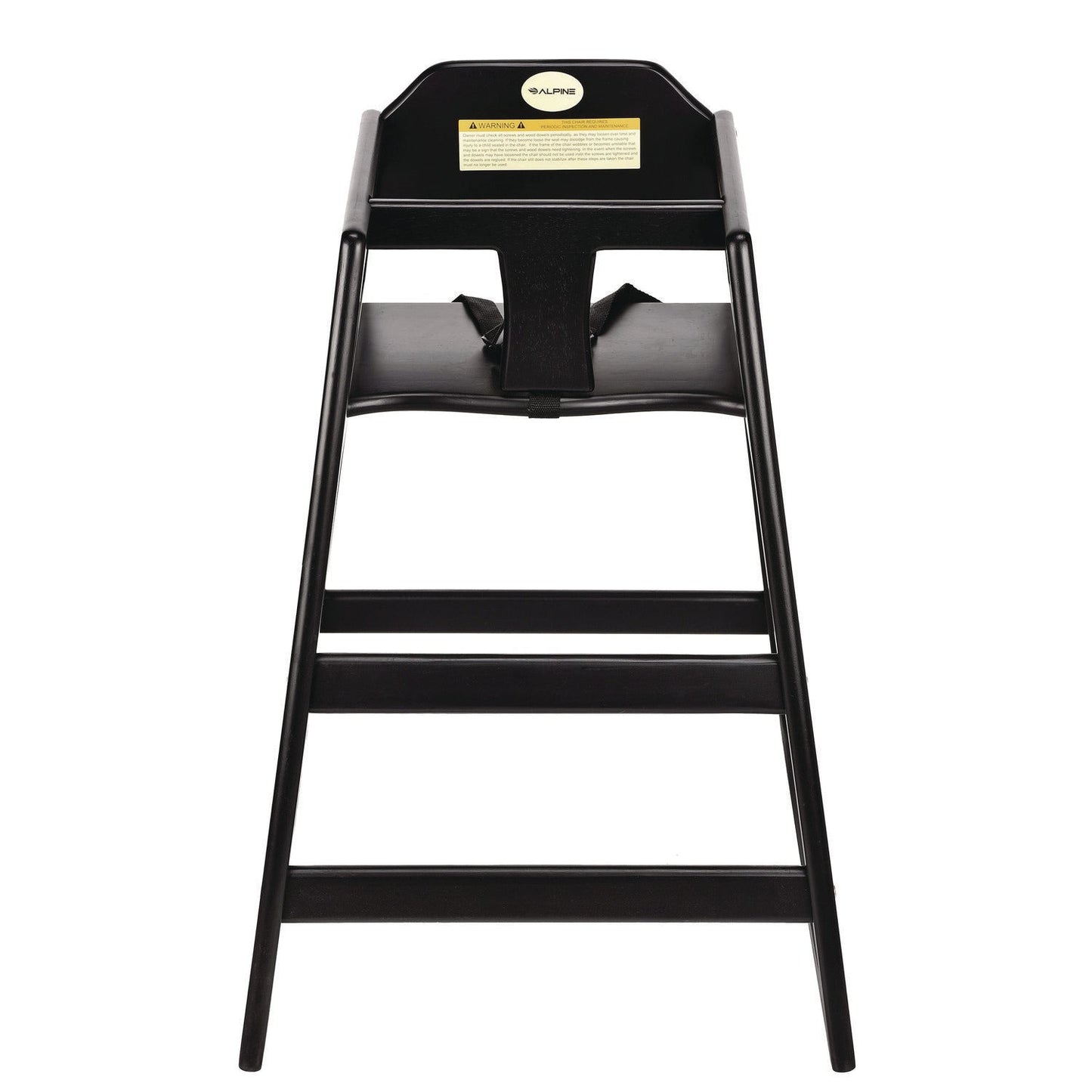 Alpine Industries Wooden Stackable High Chair, Supports Up to 50 lb, 29.02" h, Espresso