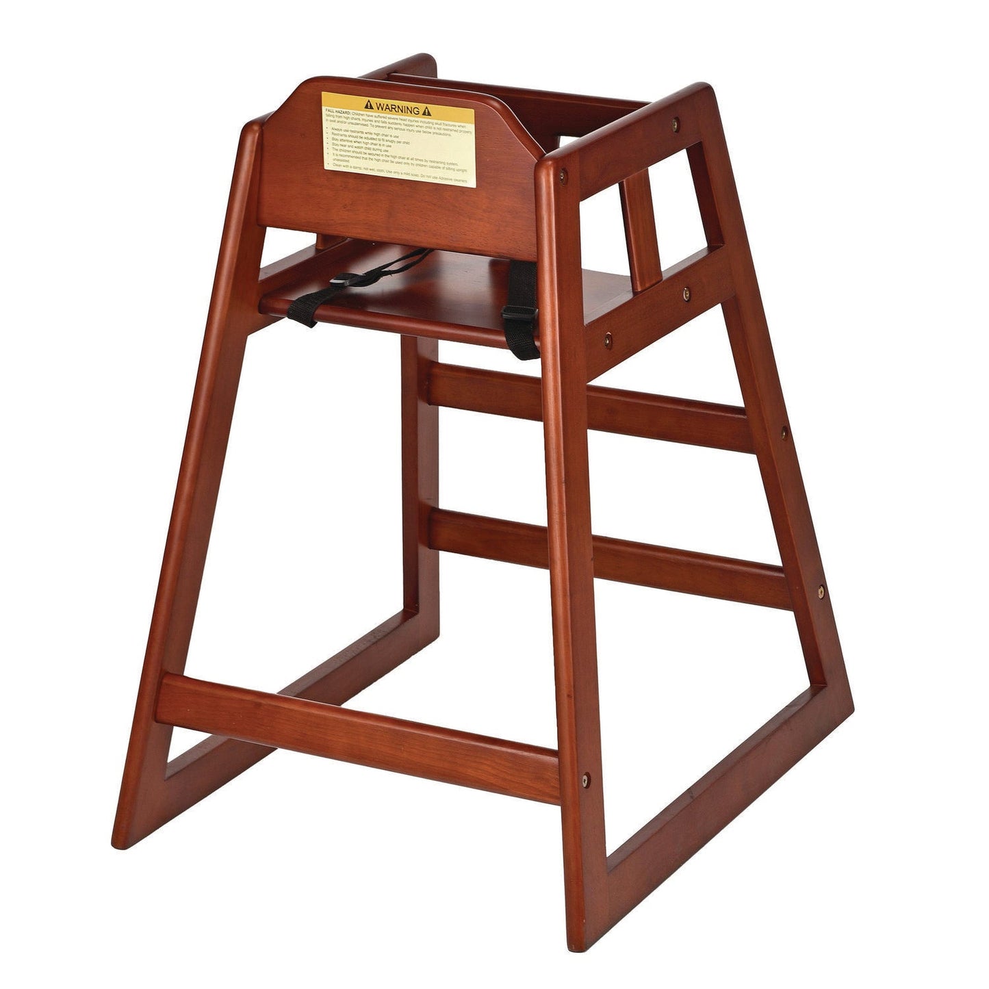 Alpine Industries Wooden Stackable High Chair, Supports Up to 50 lb, 29.02" h, Mahogany