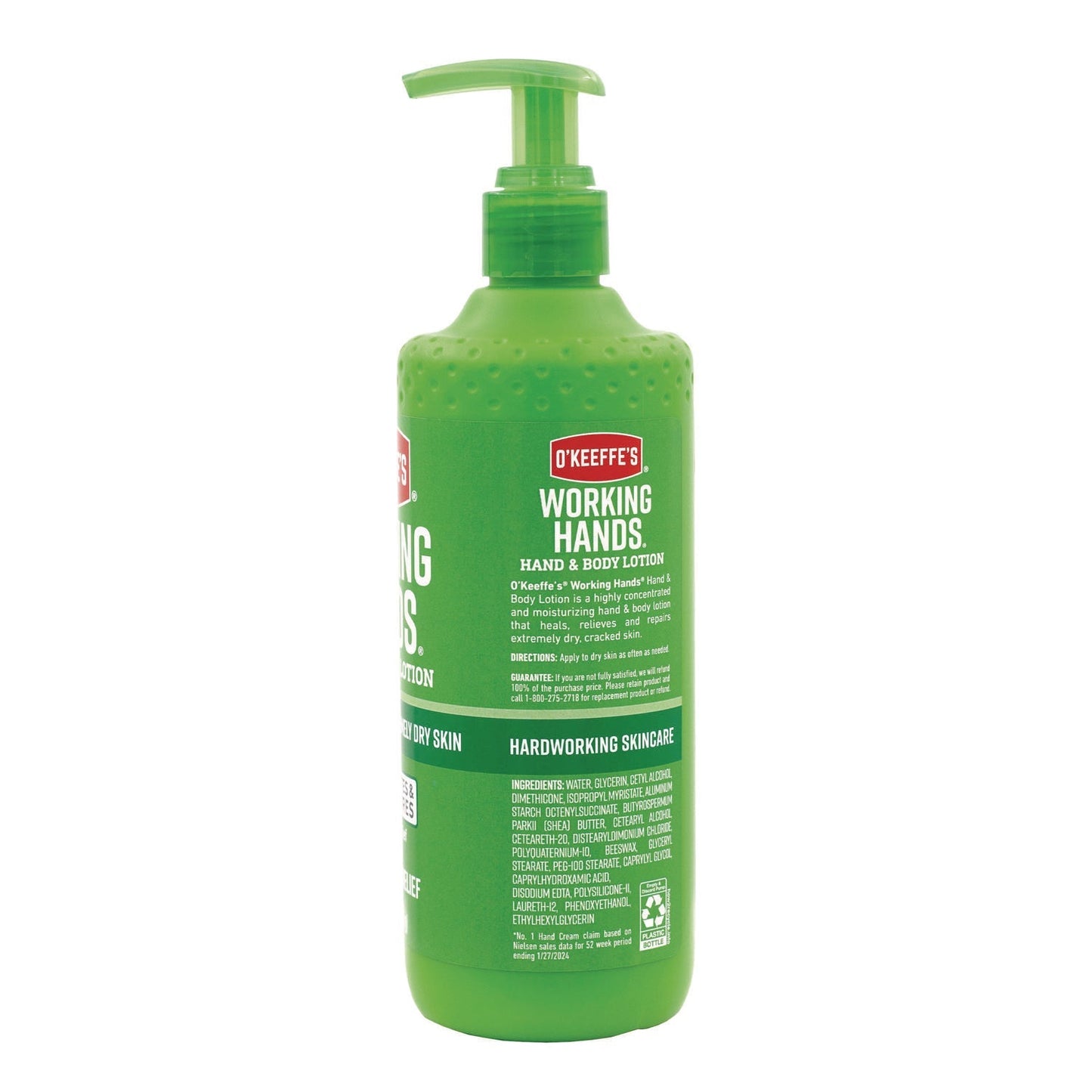 O'Keeffe's® Working Hands Hand and Body Lotion, 12 oz Pump Bottle, Unscented