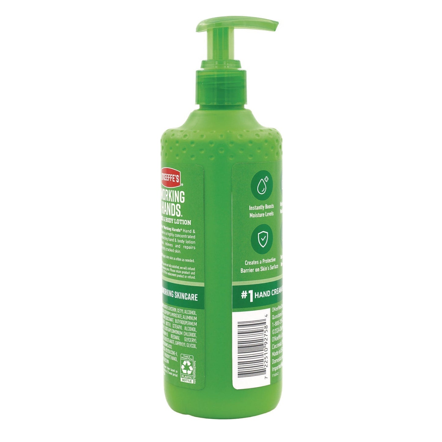 O'Keeffe's® Working Hands Hand and Body Lotion, 12 oz Pump Bottle, Unscented