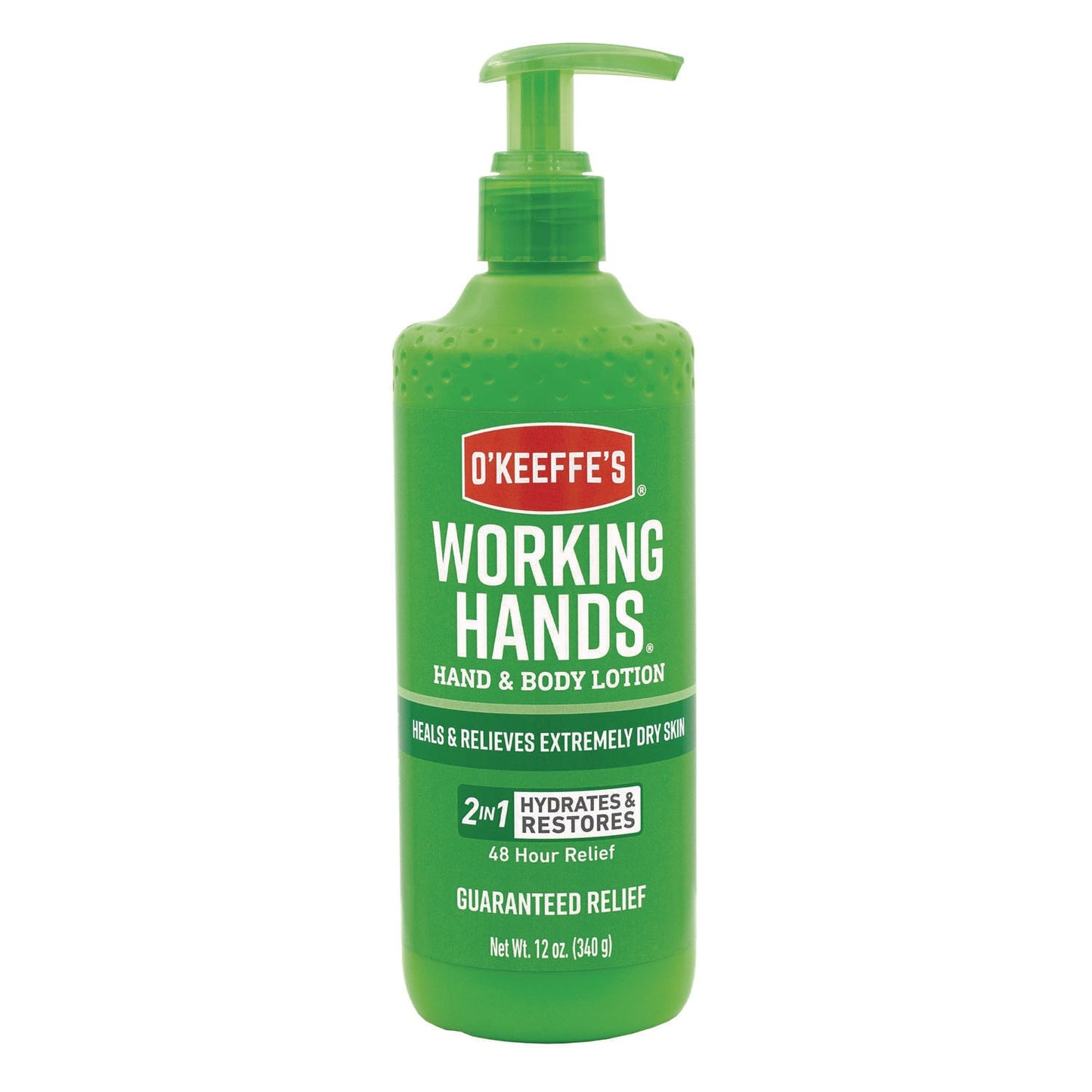 O'Keeffe's® Working Hands Hand and Body Lotion, 12 oz Pump Bottle, Unscented