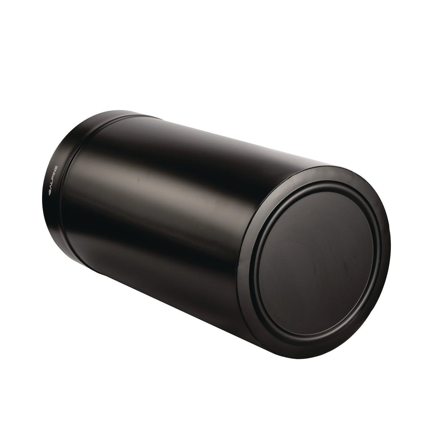 Alpine Industries 27 Gallon Stainless Steel Commercial Indoor Trash Can, Black