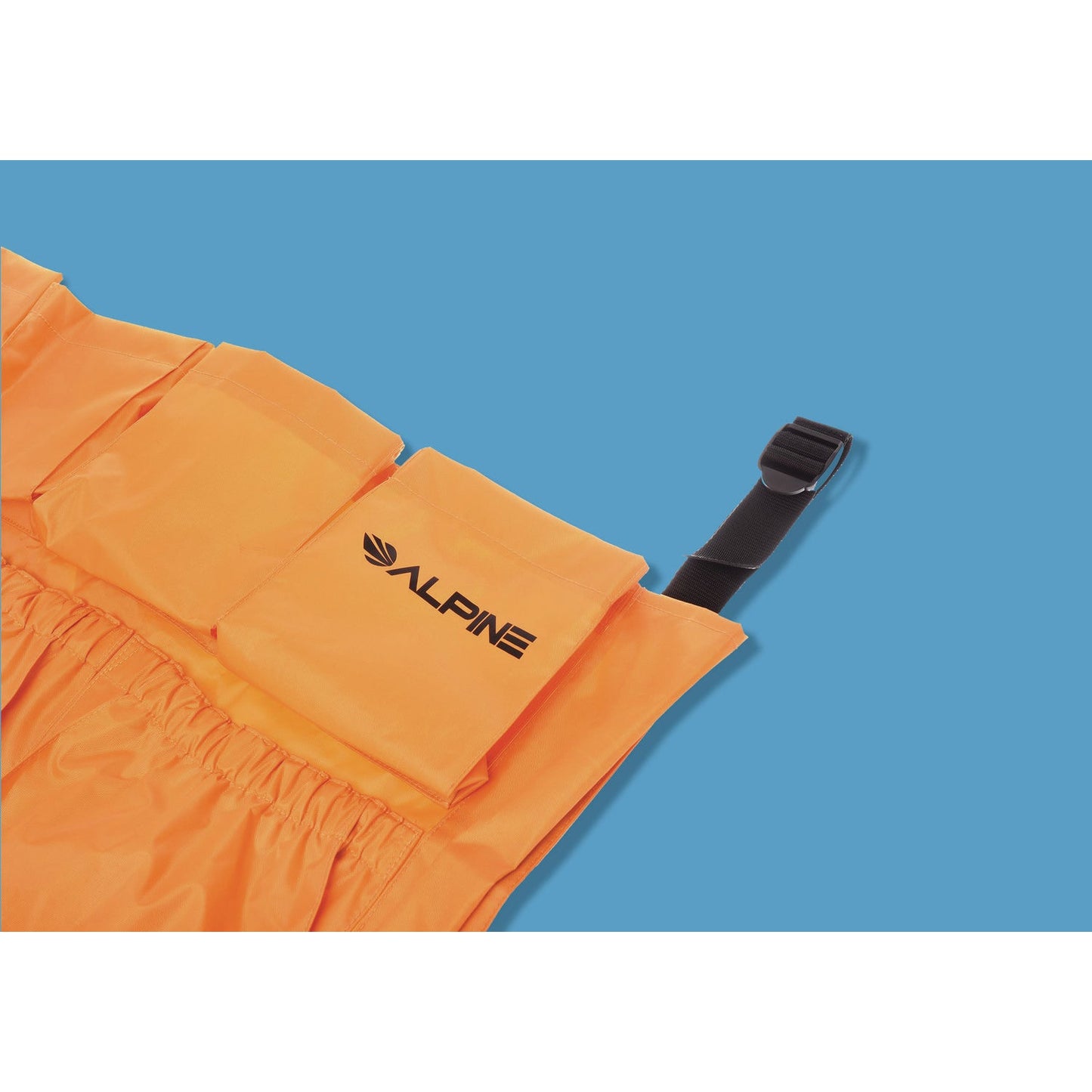 Alpine Industries 12-Pocket Trash Can Caddy Bag, 12 Compartments, Orange