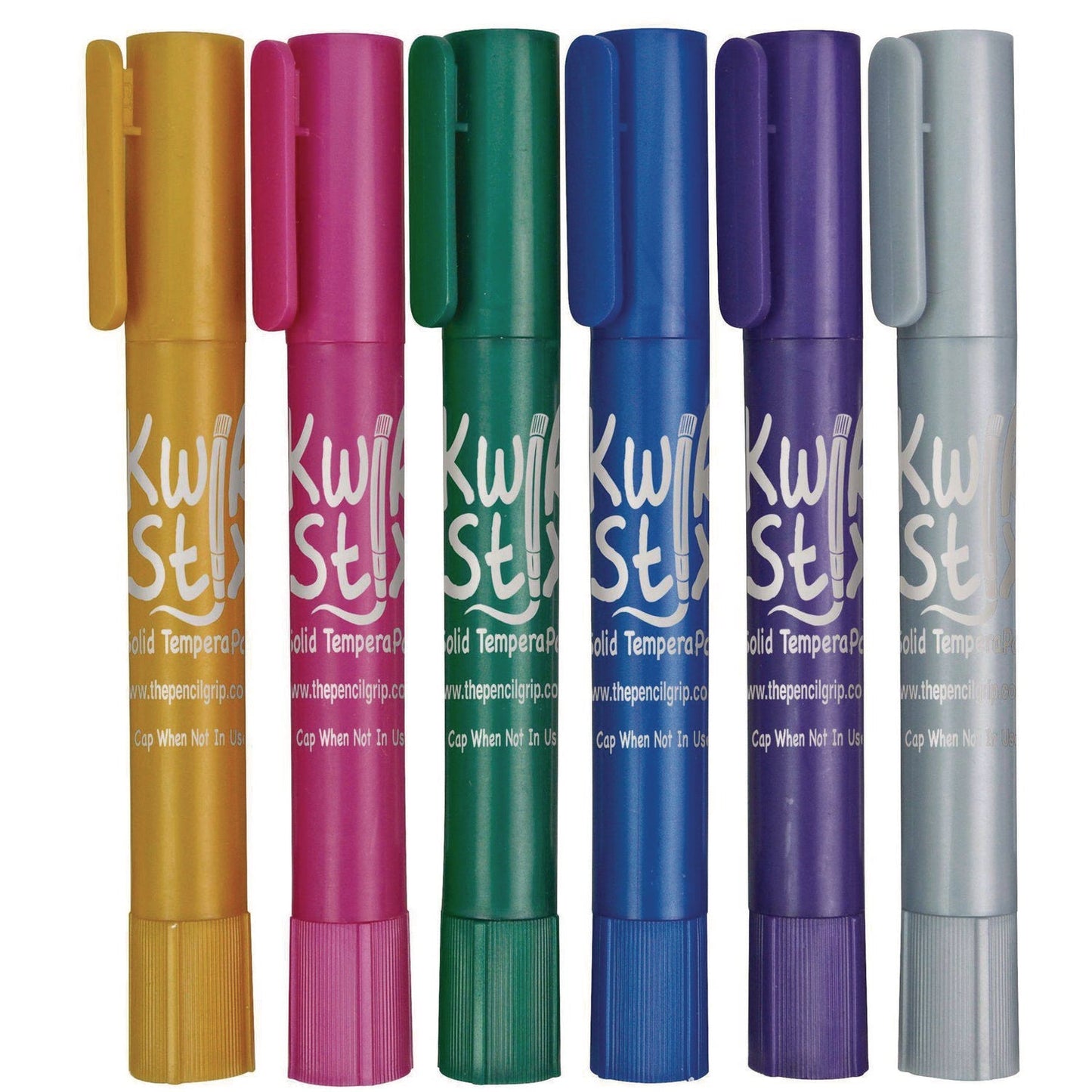 TPG Creations™ Thin Stix Tempera Paint Set, 12 Assorted Metallic Colors, 24/Set, 6 Sets/Carton