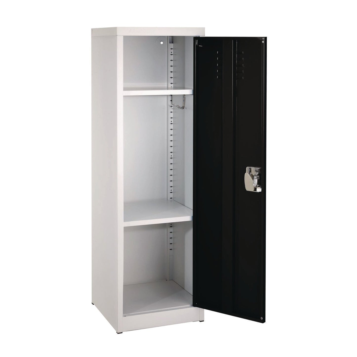 AdirOffice Steel Storage Locker, 1 Compartment, 15 x 15 x 48, Black