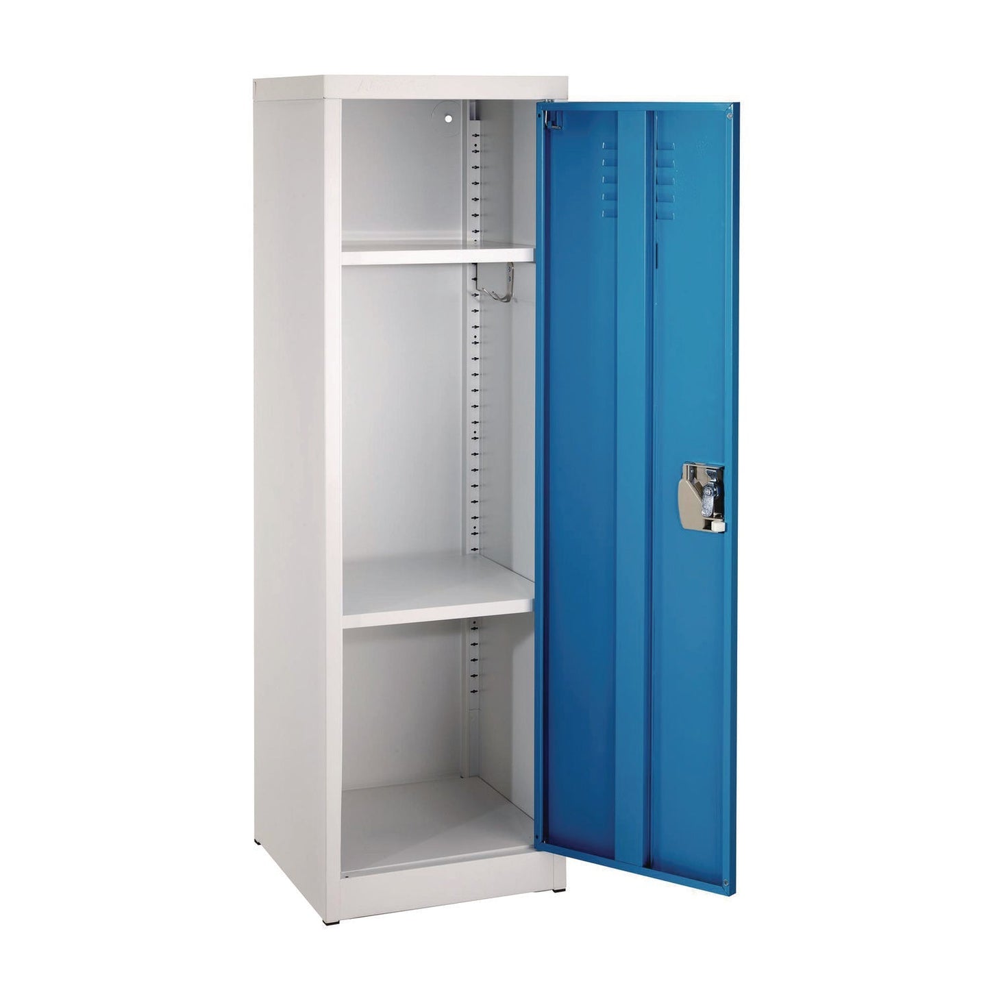 AdirOffice Steel Storage Locker, 1 Compartment, 15 x 15 x 48, Blue