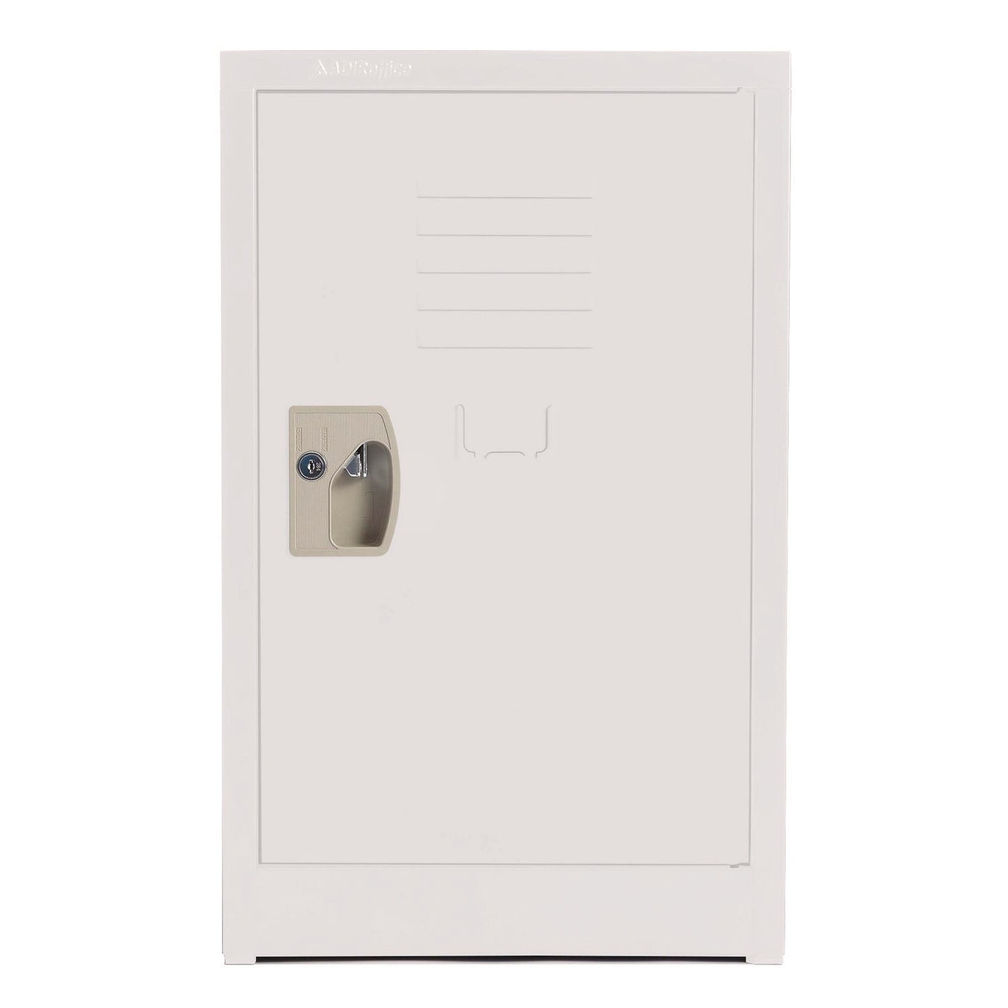 AdirOffice Steel Storage Locker, 1 Compartment, 15 x 15 x 24, White