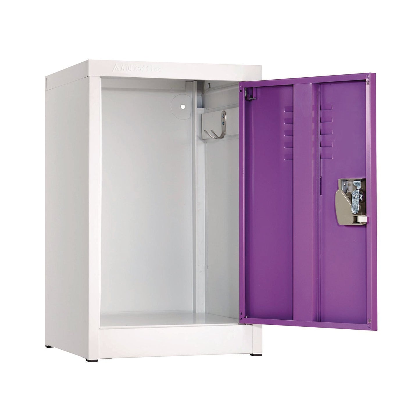 AdirOffice Steel Storage Locker, 1 Compartment, 15 x 15 x 24, Purple