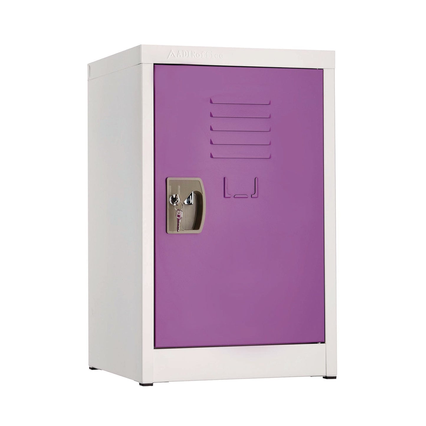 AdirOffice Steel Storage Locker, 1 Compartment, 15 x 15 x 24, Purple