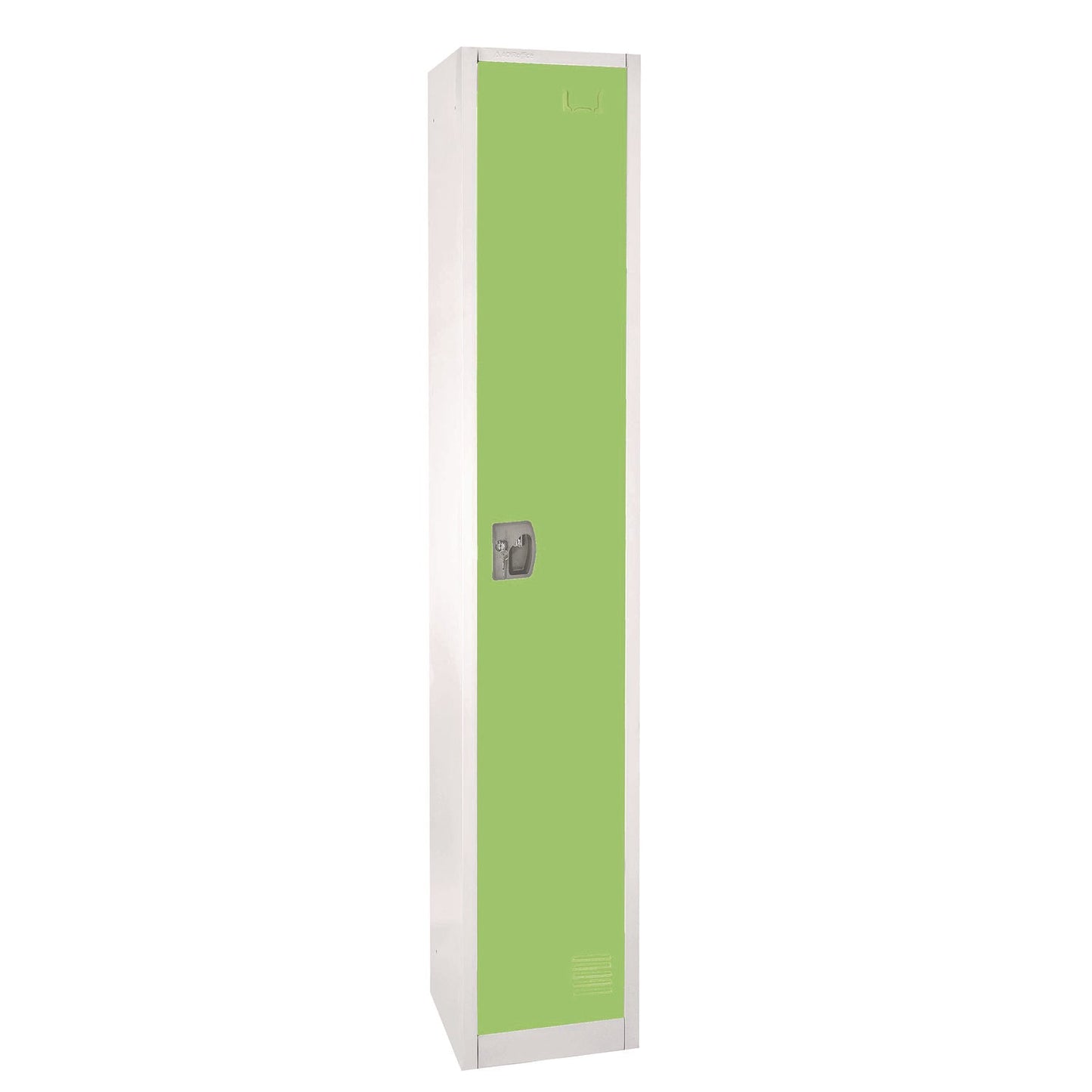 AdirOffice Steel Storage Locker, 1 Compartment, 12 x 12 x 72, Green