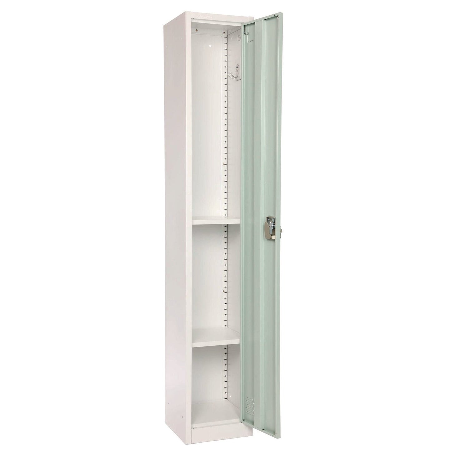 AdirOffice Steel Storage Locker, 1 Compartment, 12 x 12 x 72, Misty Green