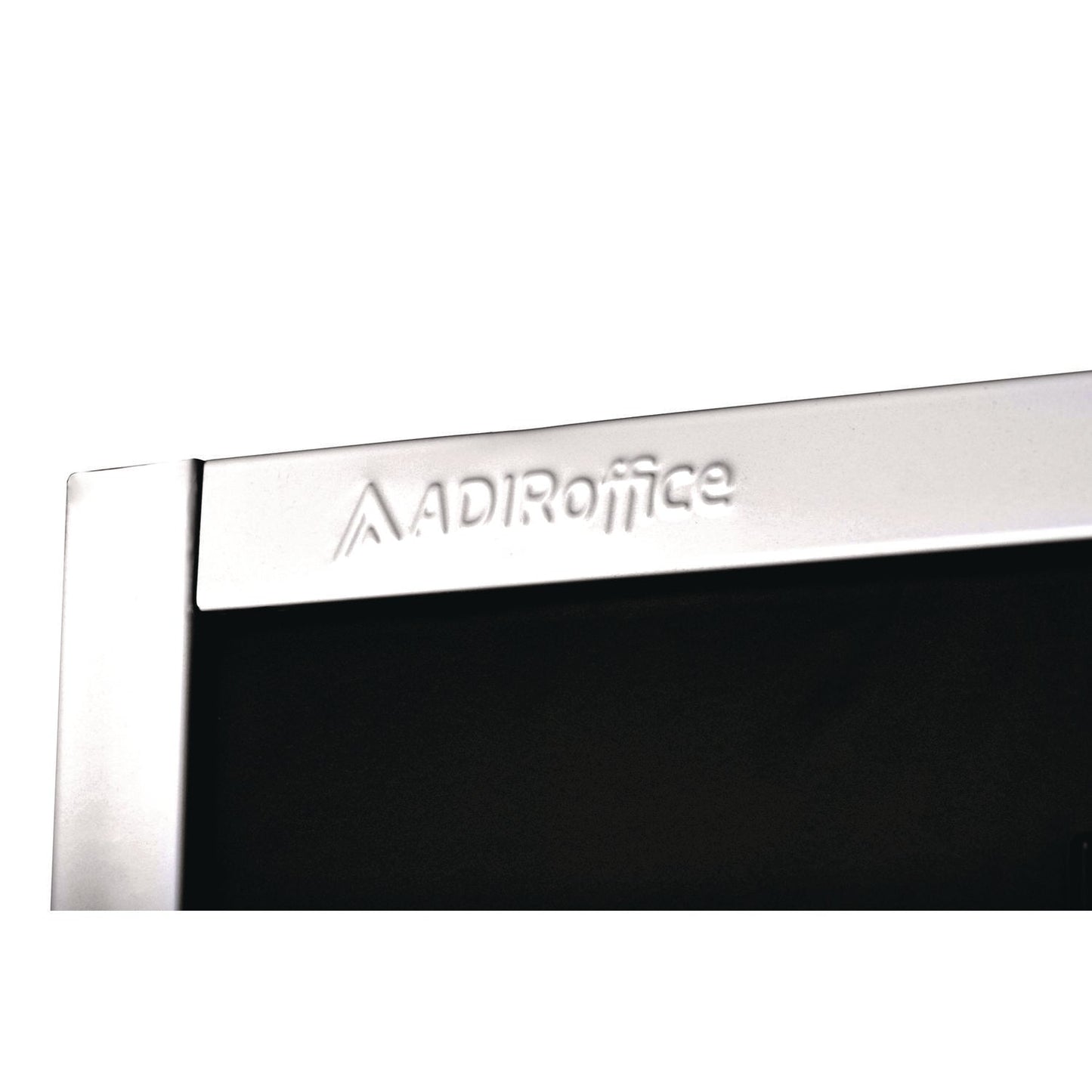 AdirOffice Steel Storage Locker, 2 Compartment, 12 x 12 x 72, Black