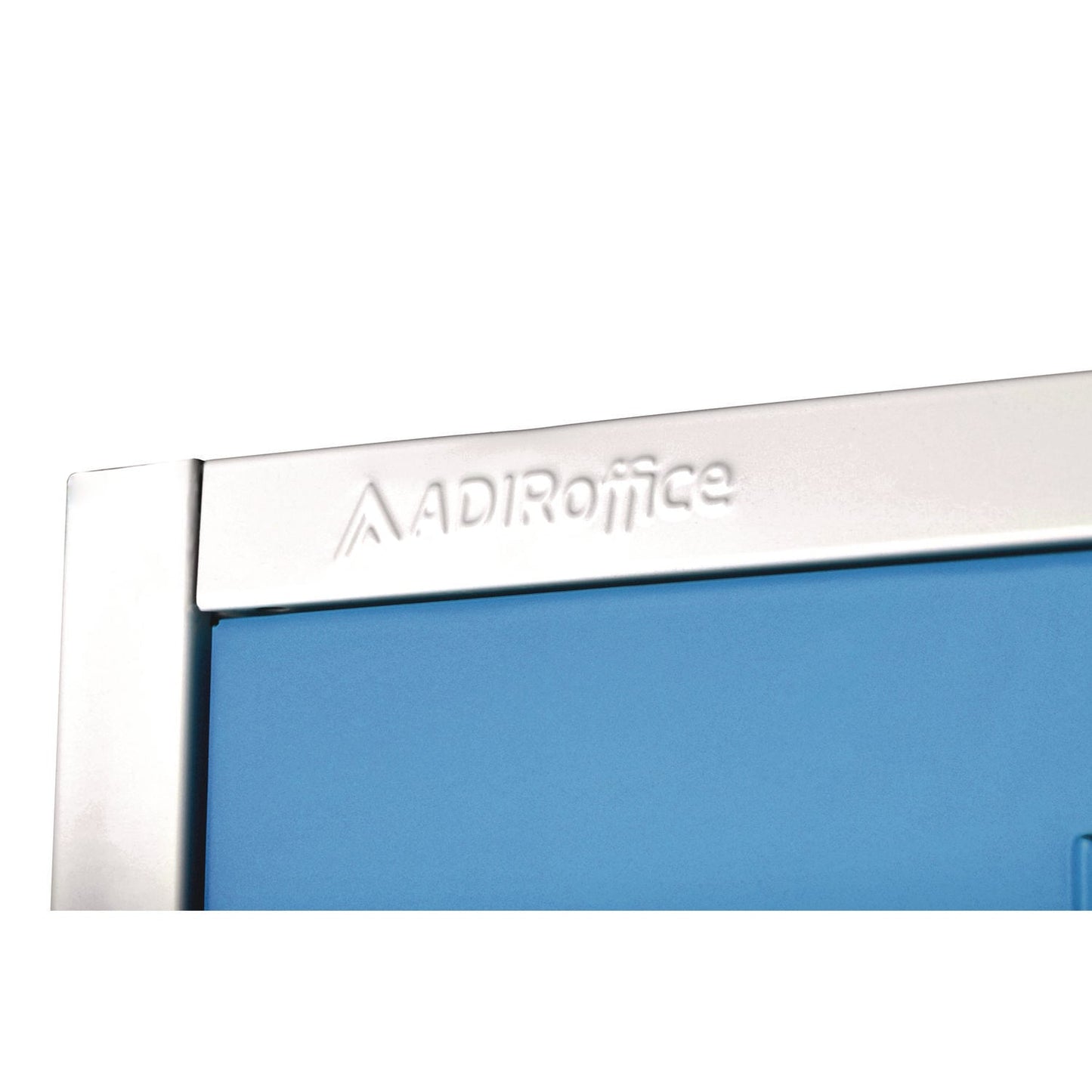 AdirOffice Steel Storage Locker, 2 Compartment, 12 x 12 x 72, Blue