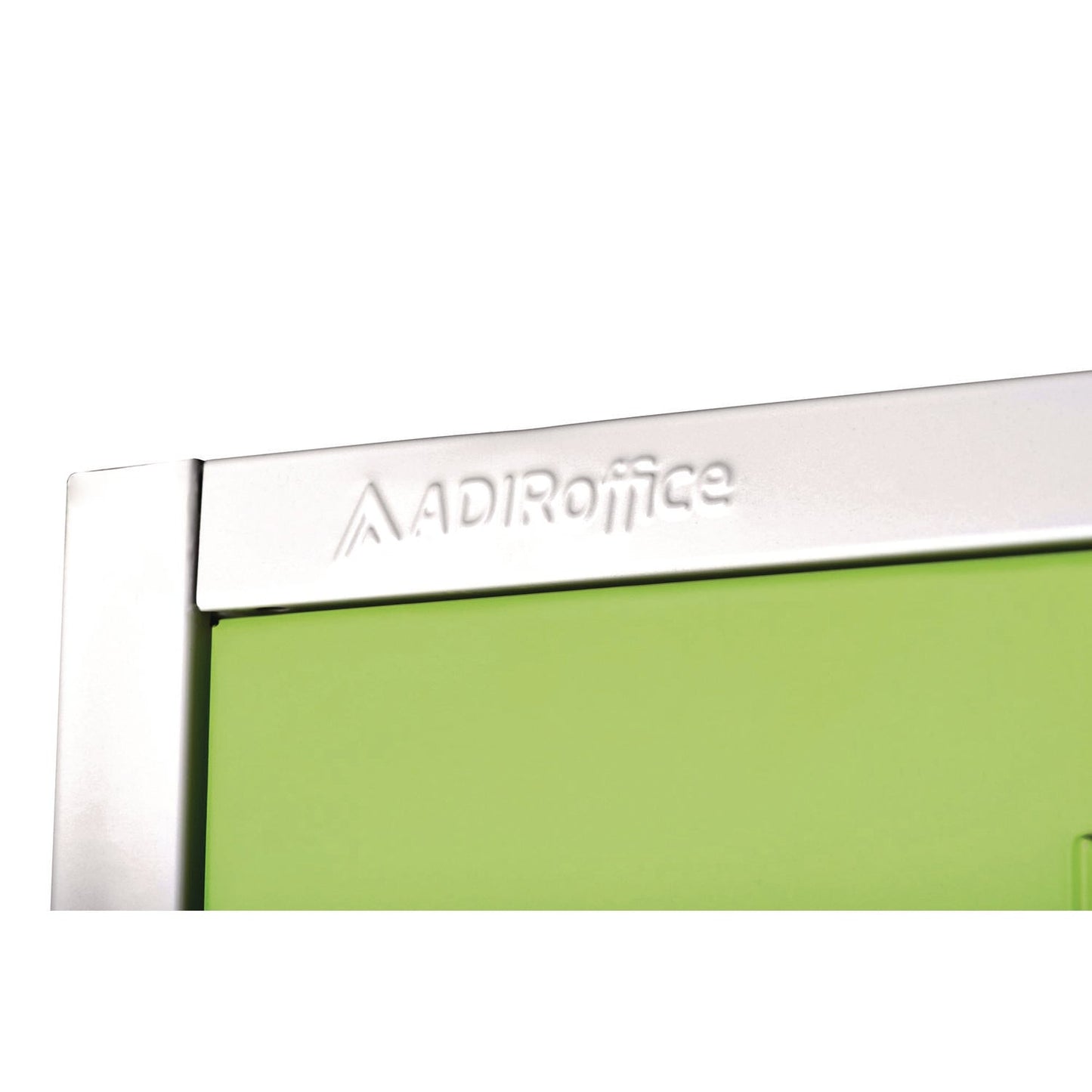 AdirOffice Steel Storage Locker, 2 Compartment, 12 x 12 x 72, Green