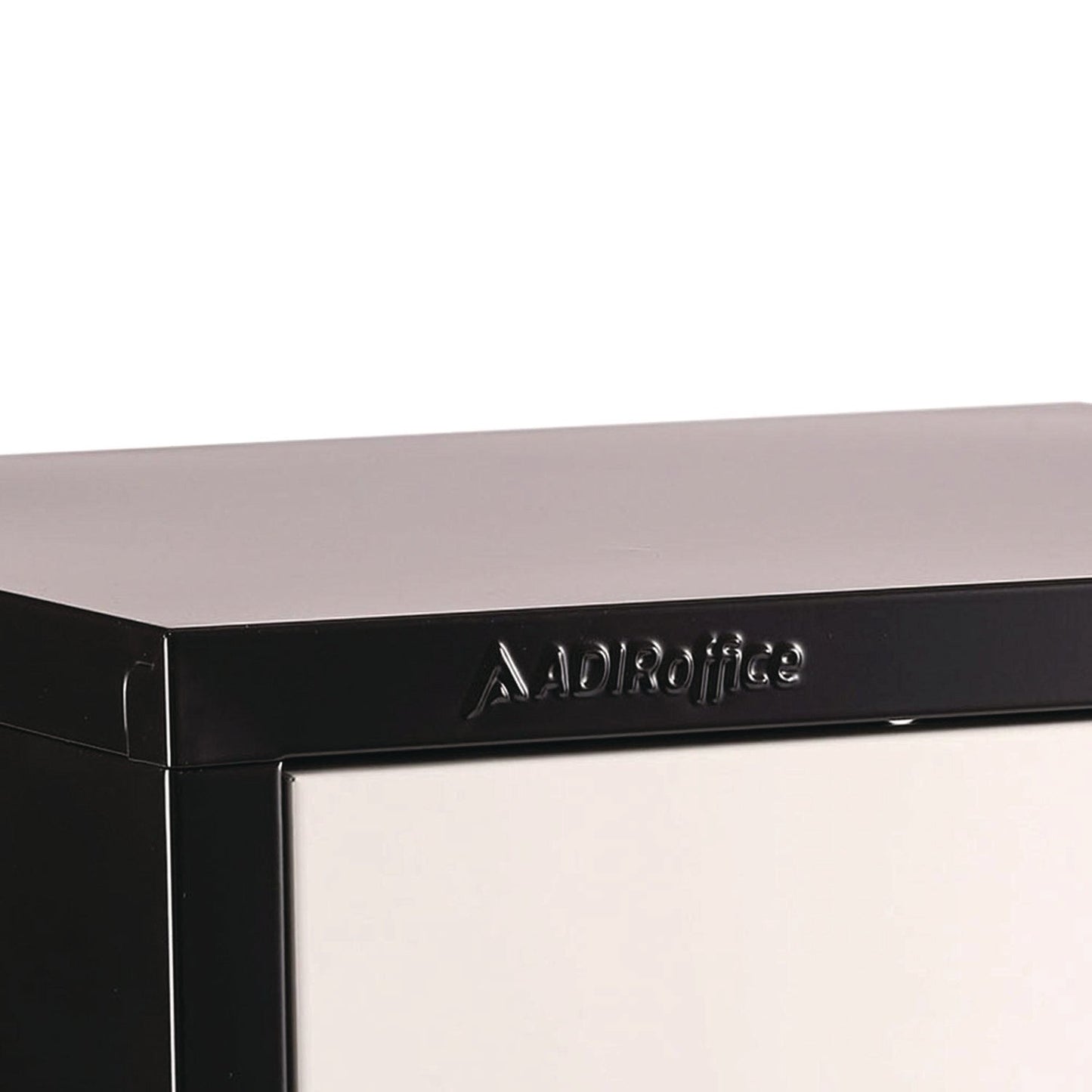 AdirOffice Steel Storage Locker, 3 Compartment, 12 x 12 x 72, Black Body/White Doors