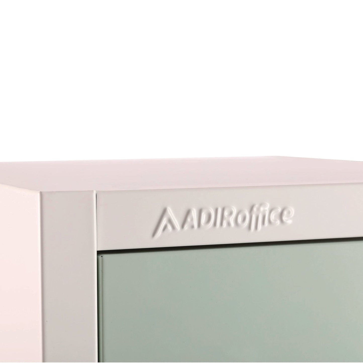 AdirOffice Steel Storage Locker, 2 Compartment, 12 x 12 x 72, Misty Green