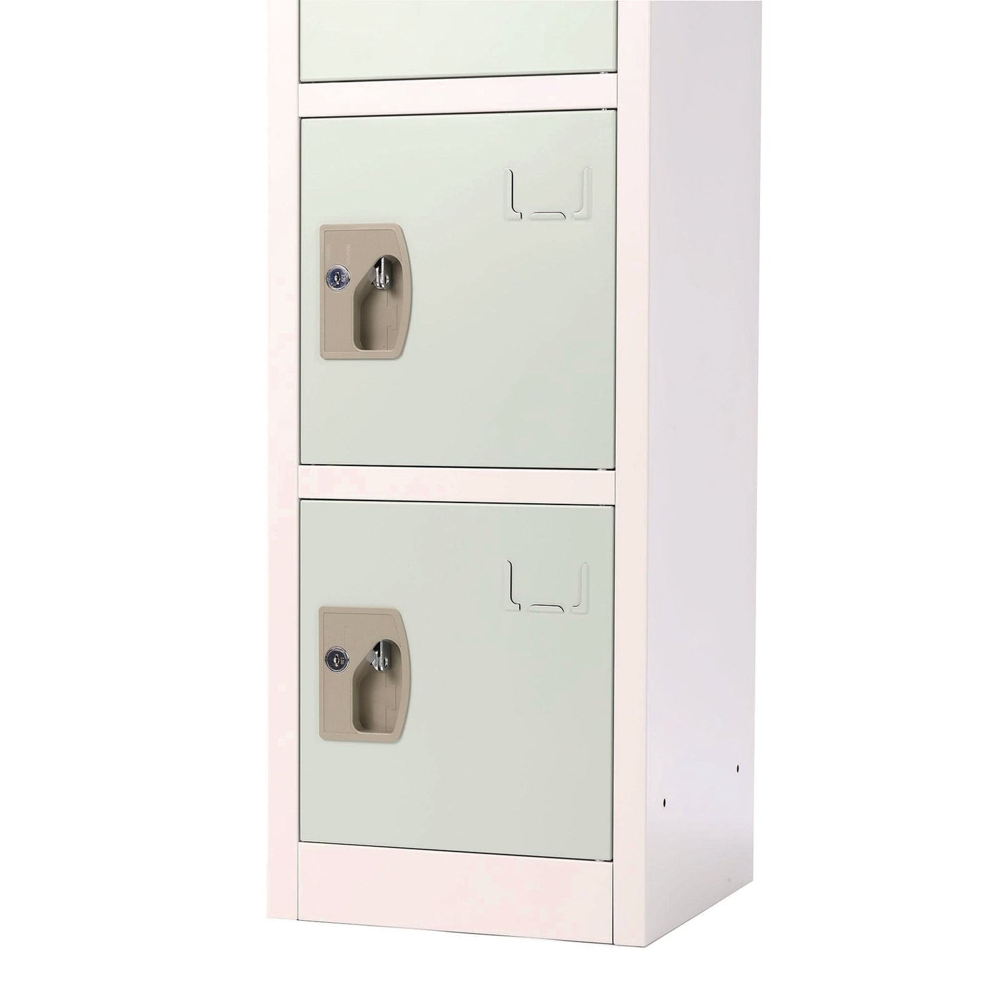 AdirOffice Steel Storage Locker, 6 Compartment, 12 x 12 x 72, Misty Green