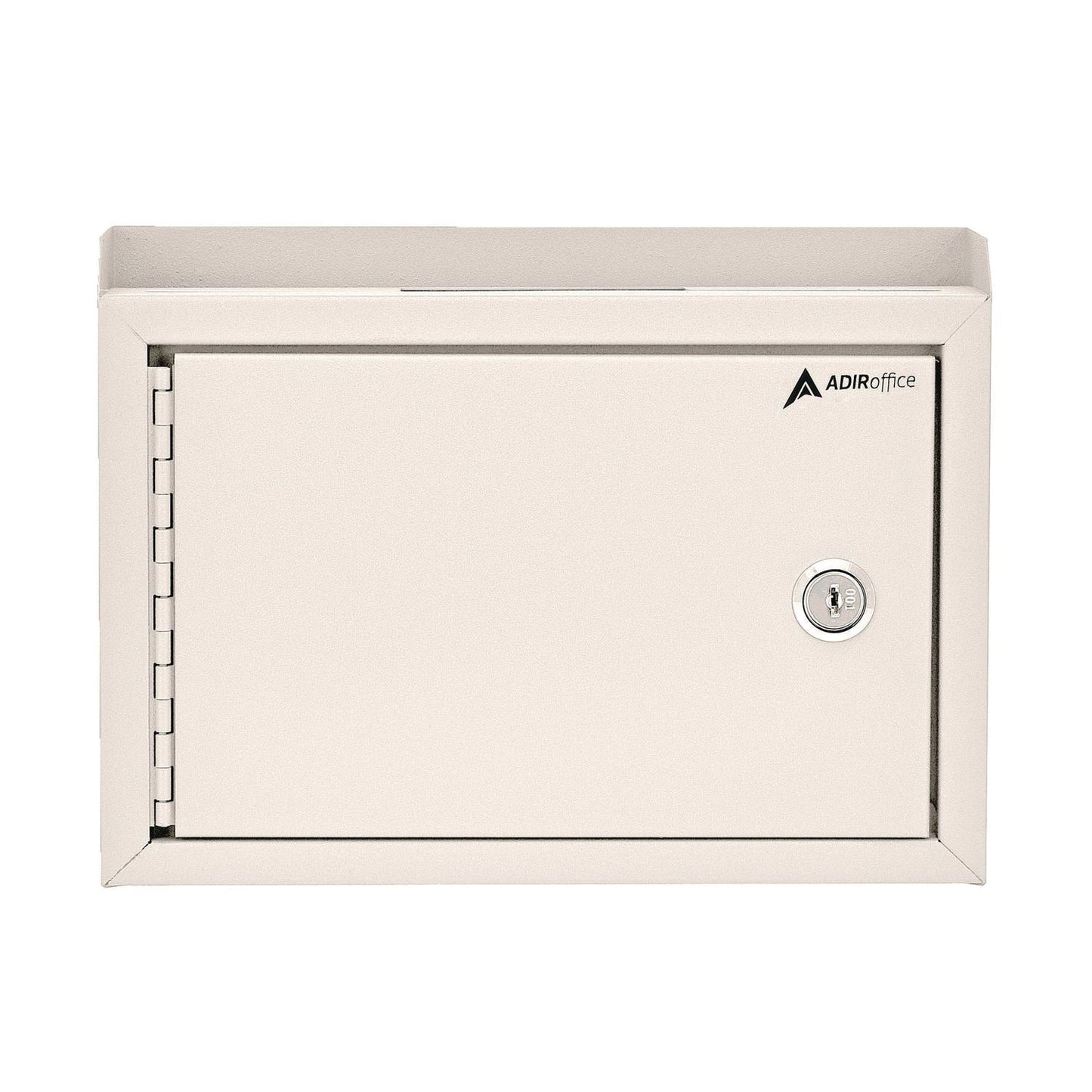 AdirOffice Medium Size Steel Multi-Purpose Secure Drop Box, 9.8 x 3.4 x 7.5, White