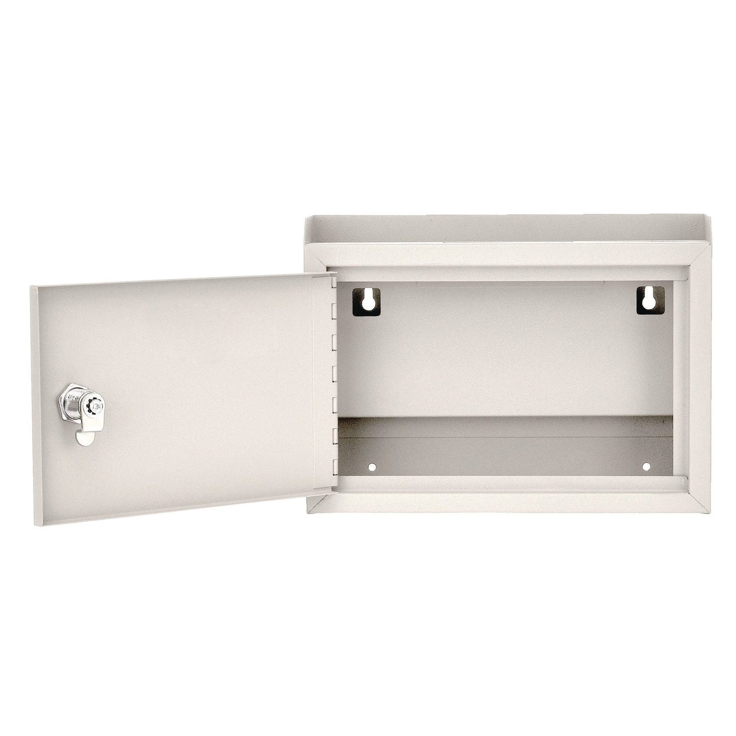 AdirOffice Medium Size Steel Multi-Purpose Secure Drop Box, 9.8 x 3.4 x 7.5, White