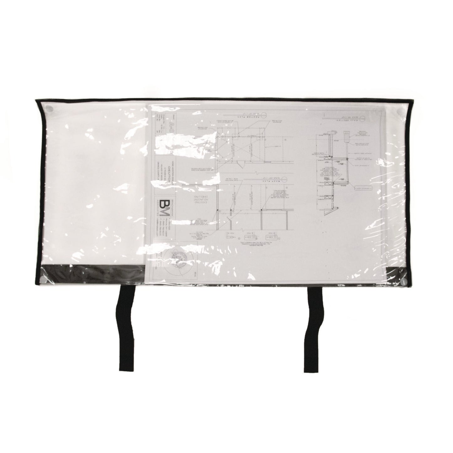 AdirOffice Large Document Protection Blueprint Plan Holder, Holds ARCH E (36" x 48"), Clear