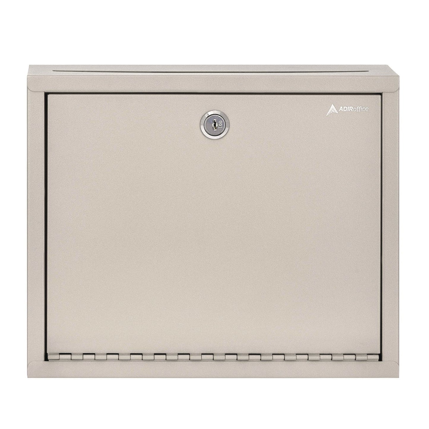 AdirOffice Large Size Steel Multi-Purpose Secure Drop Box, 12 x 3 x 10, Beige