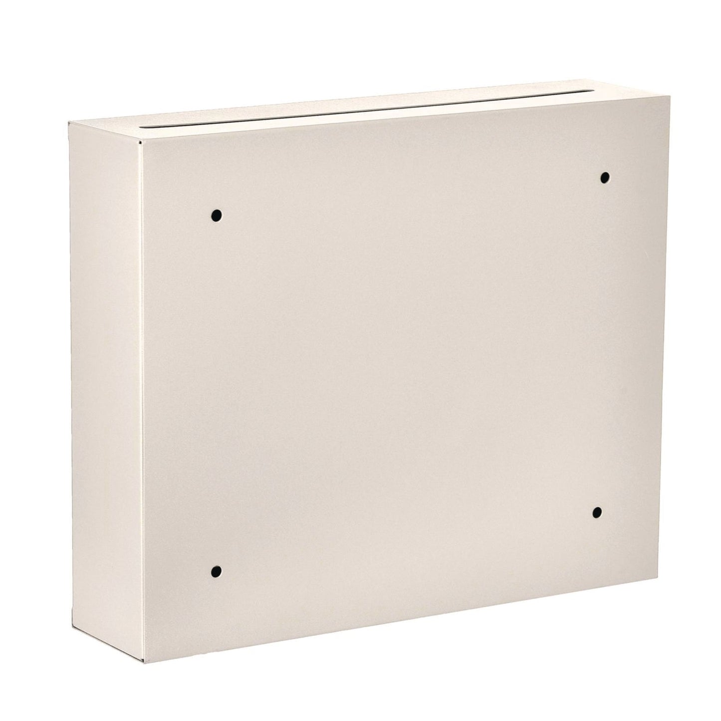 AdirOffice Large Size Steel Multi-Purpose Secure Drop Box, 12 x 3 x 10, White