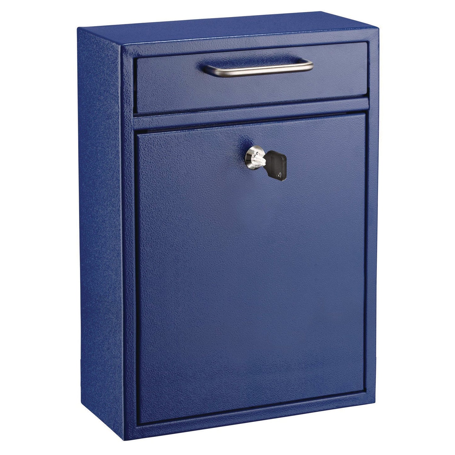 AdirOffice Large Ultimate Secure Drop Box Wall Mounted Mail Box, 11.2 x 4.7 x 16.2, Blue