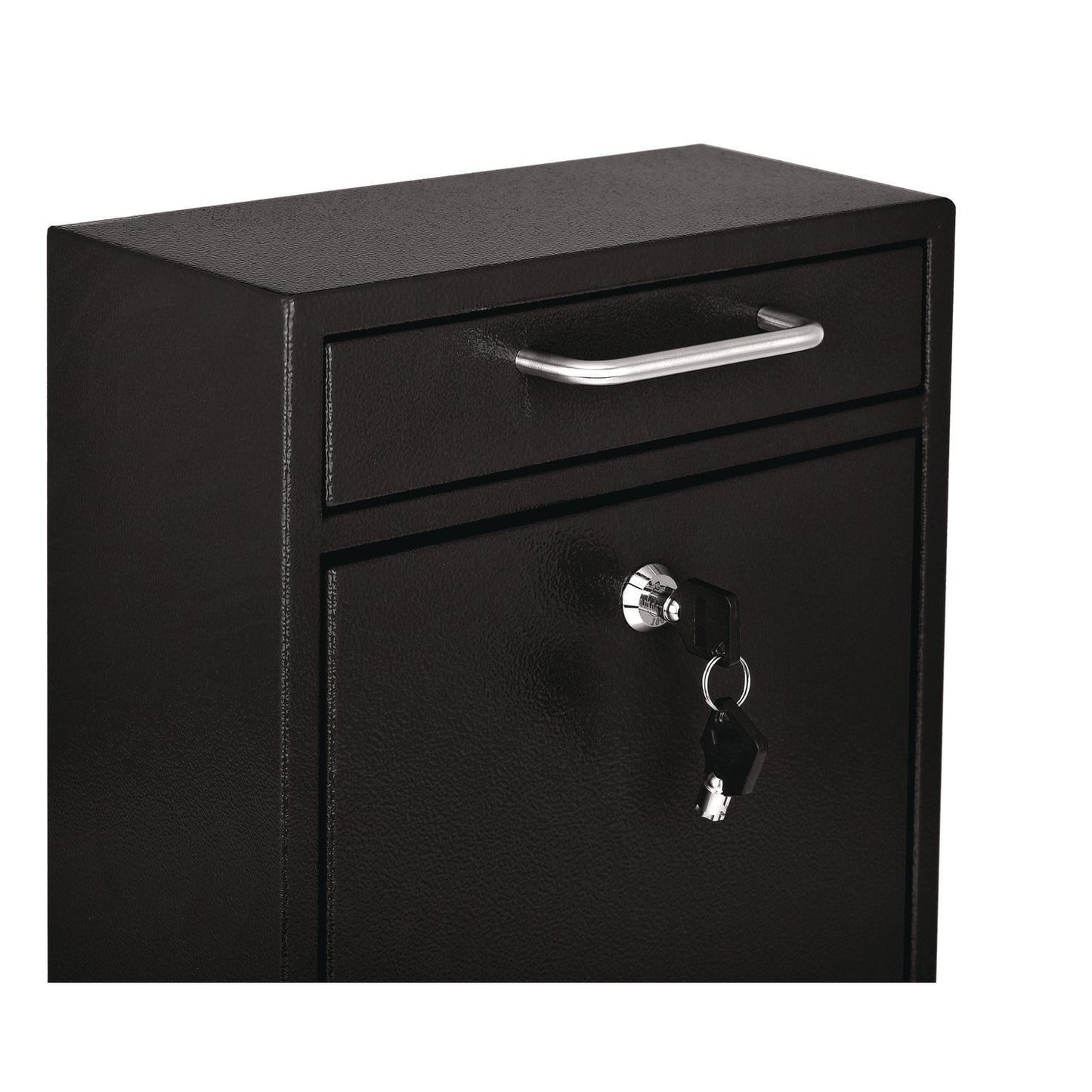 AdirOffice Medium Ultimate Wall Mounted Mail Box, 10.4 x 4.5 x 12, Black