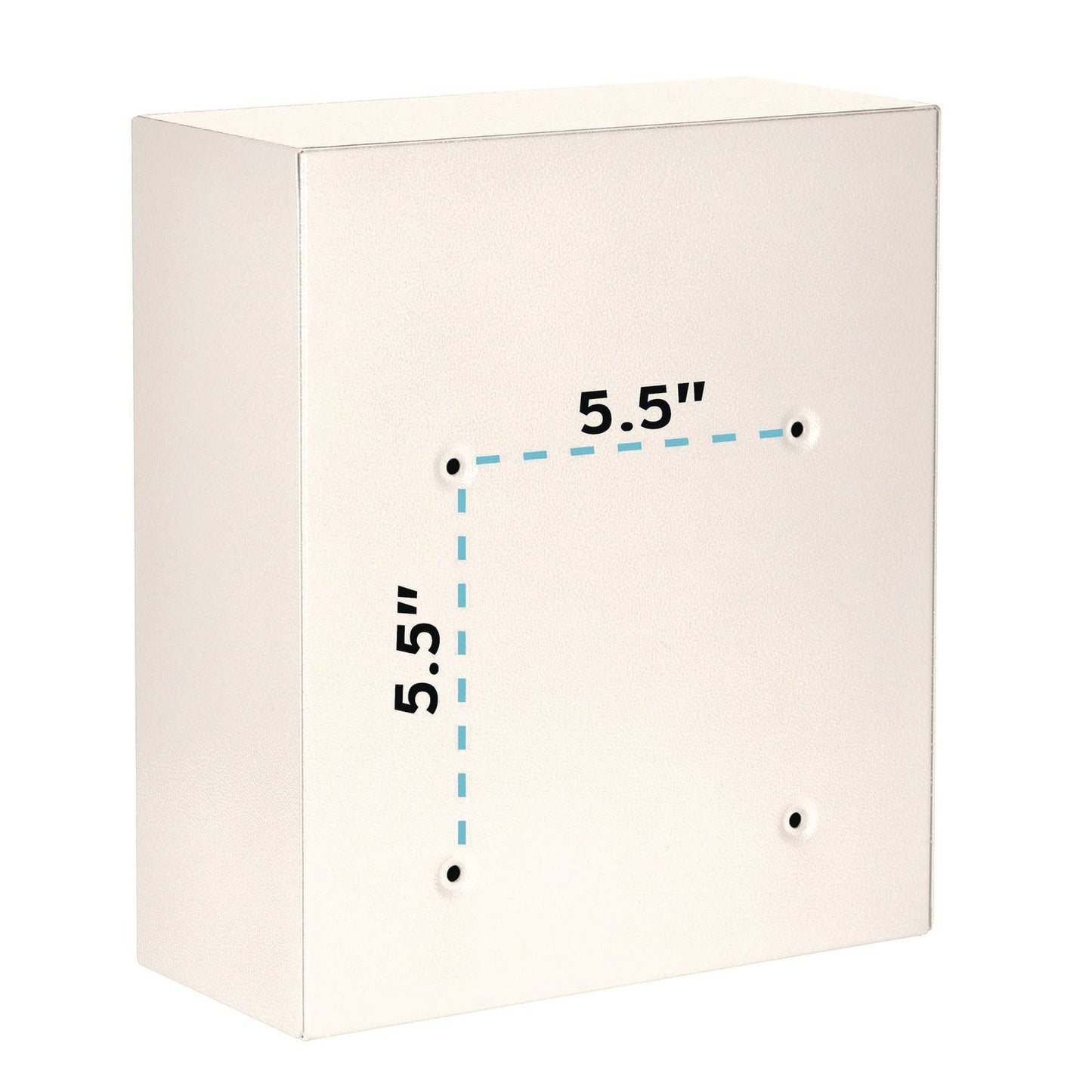 AdirOffice Medium Ultimate Wall Mounted Mail Box, 10.4 x 4.5 x 12, White