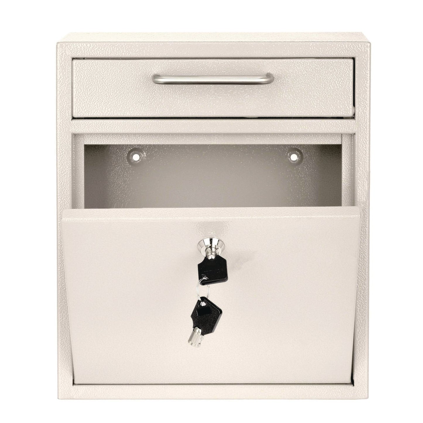 AdirOffice Medium Ultimate Wall Mounted Mail Box, 10.4 x 4.5 x 12, White