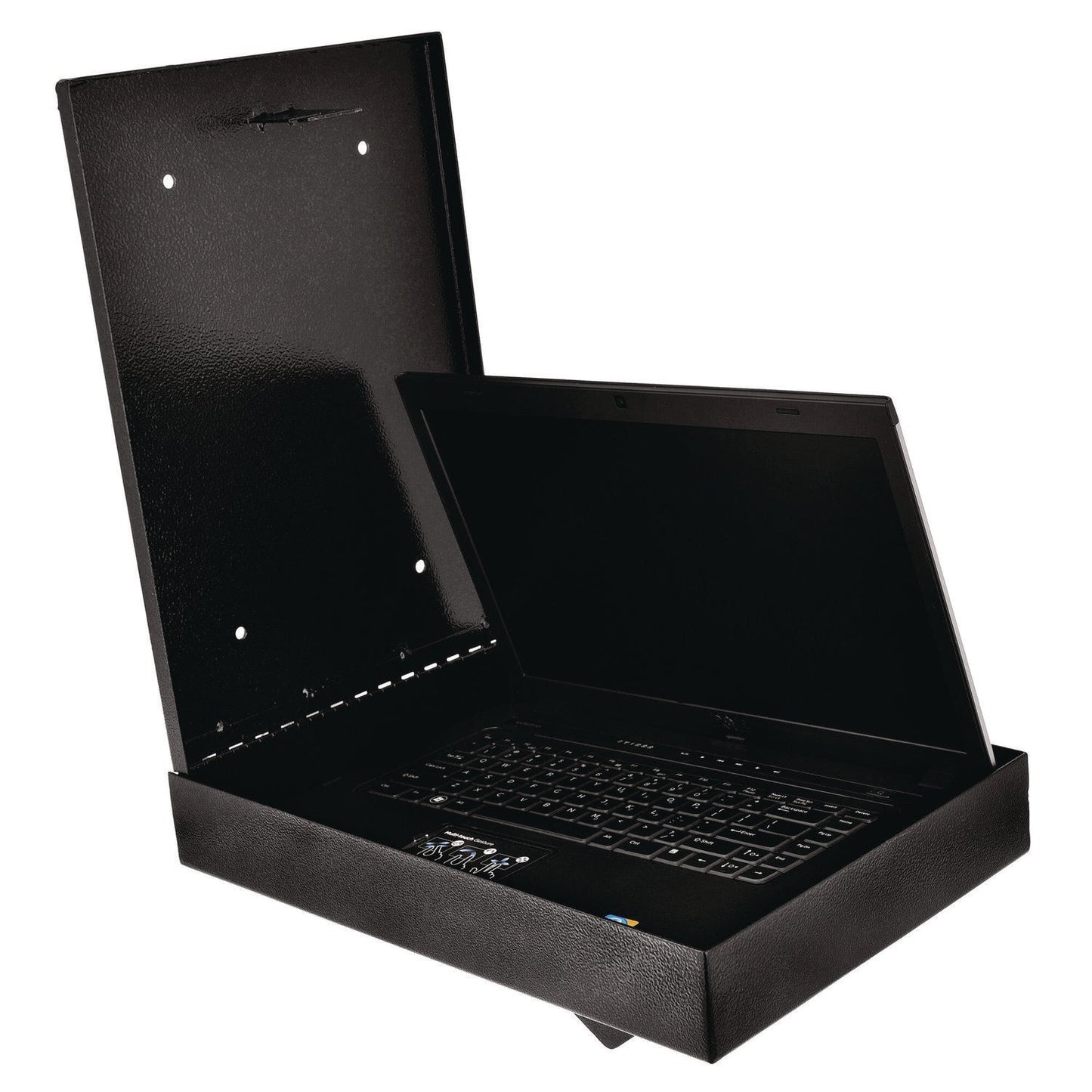 AdirOffice Large Wall Mounted Weatherproof Steel Secure Drop Box, 11 x 2.4 x 16, Black