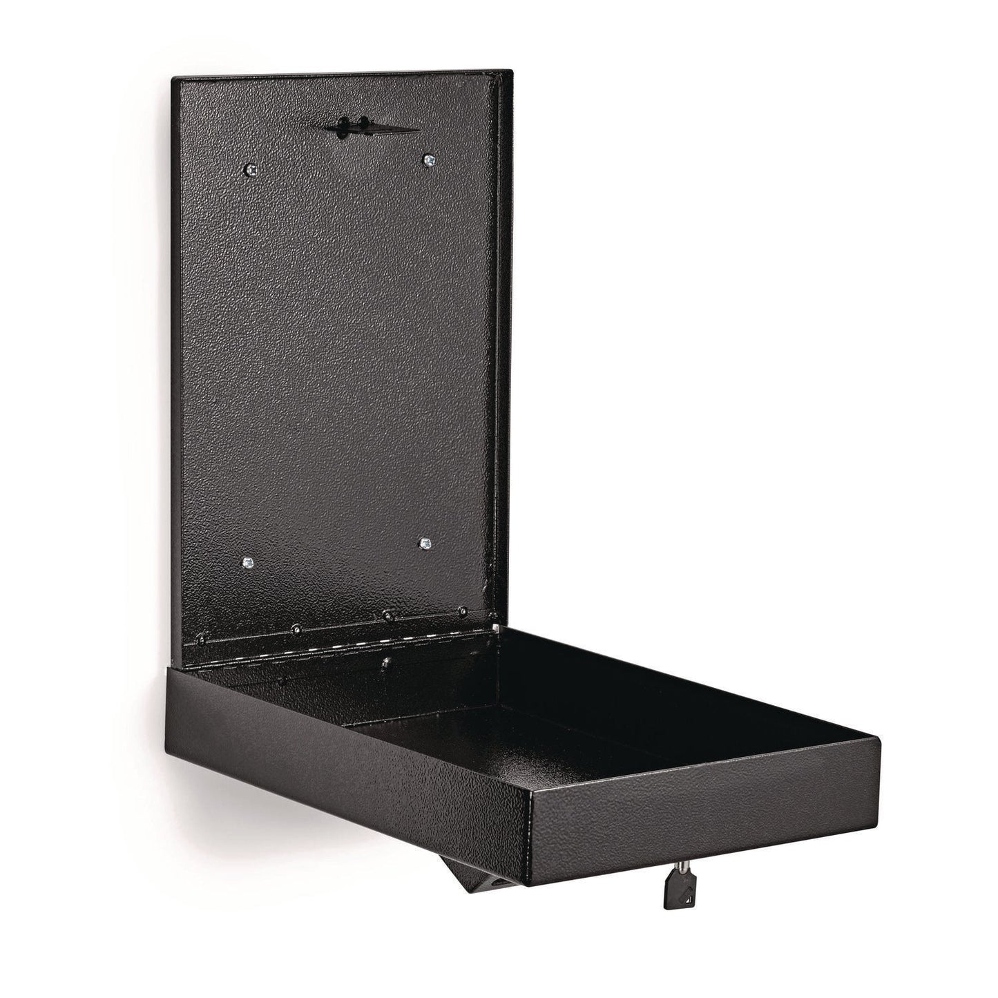 AdirOffice Large Wall Mounted Weatherproof Steel Secure Drop Box, 11 x 2.4 x 16, Black