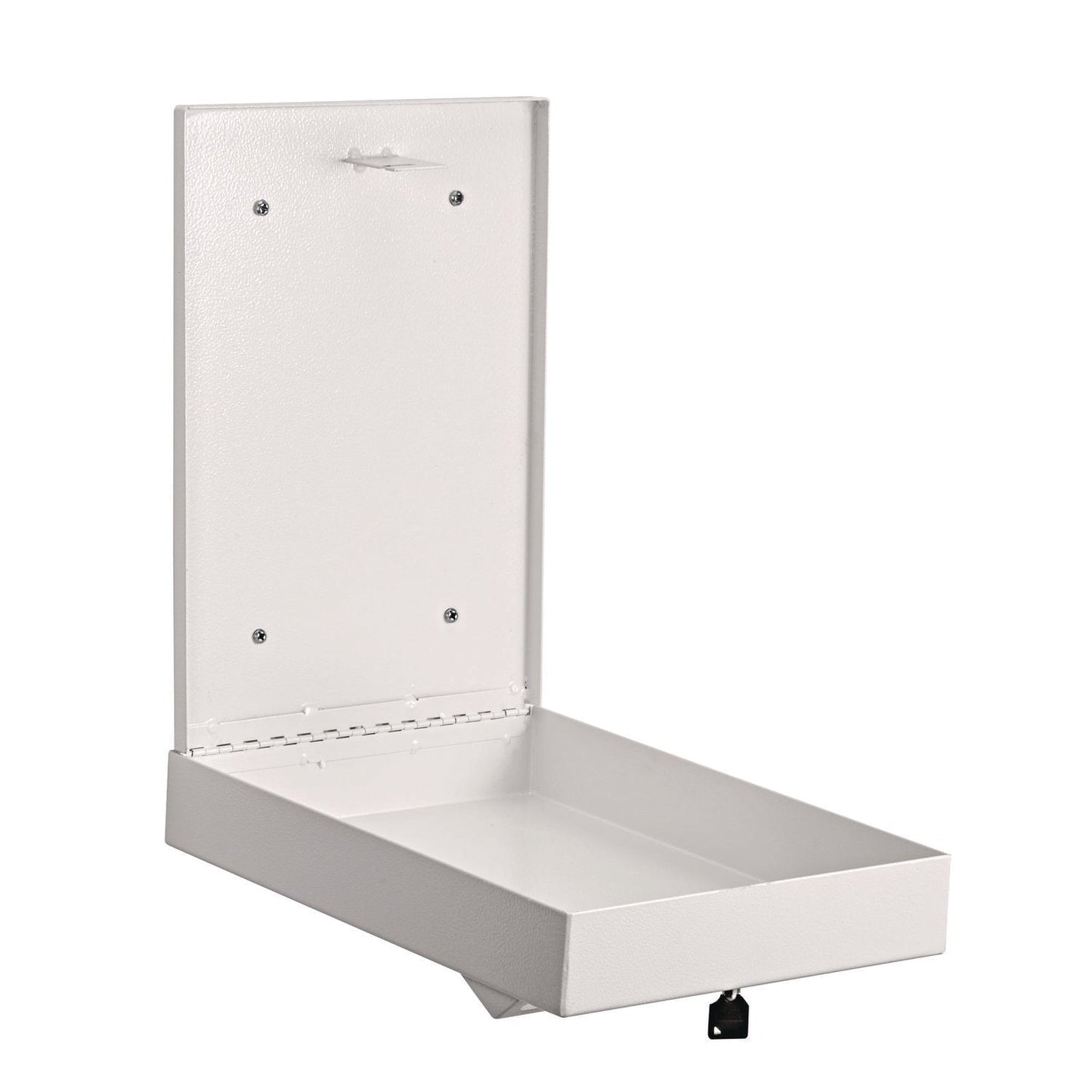 AdirOffice Large Wall Mounted Weatherproof Steel Secure Drop Box, 11 x 2.4 x 16, White
