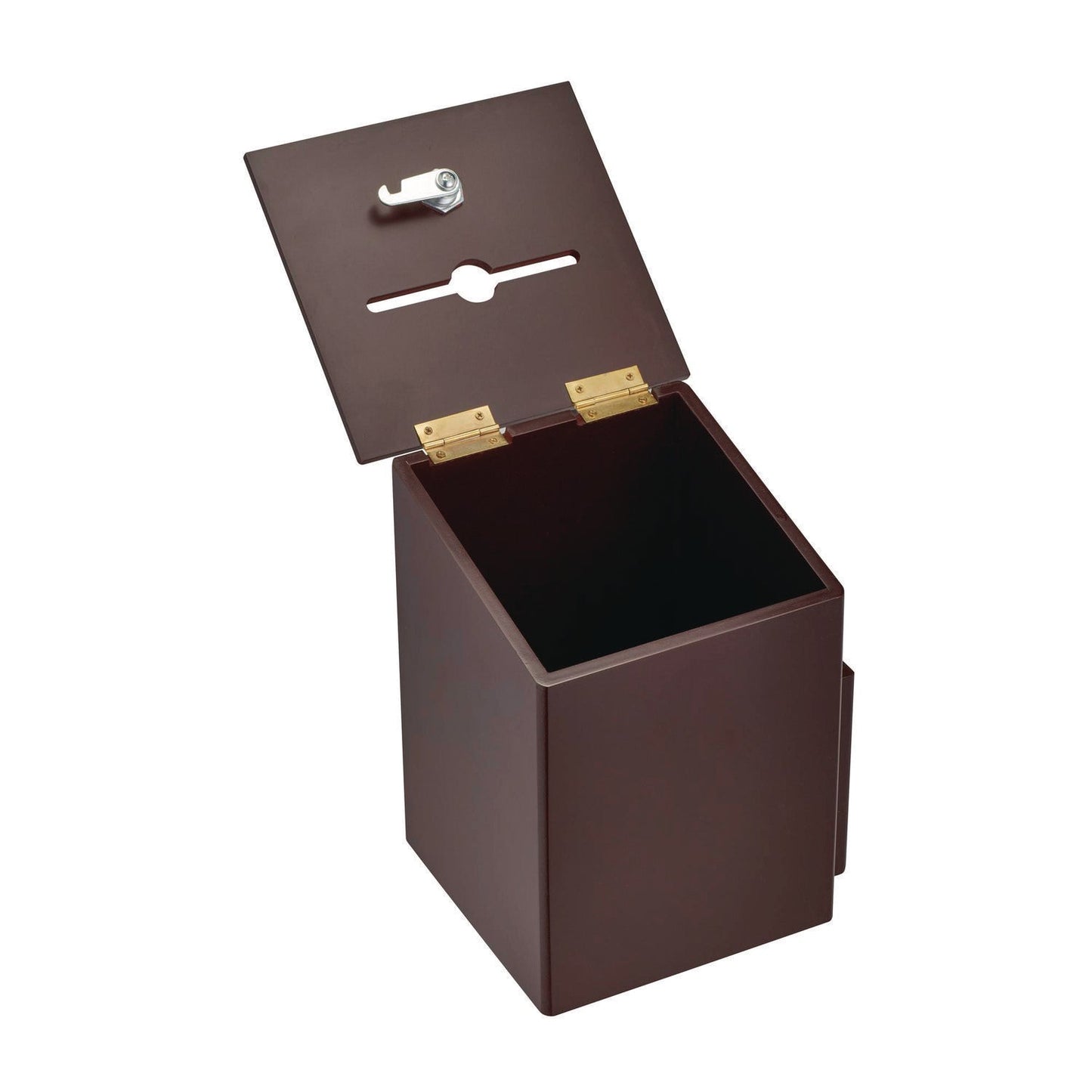AdirOffice Squared Wood Locking Suggestion Box, 7.25 x 7.5 x 10, Medium Density Fiberboard, Mahogany