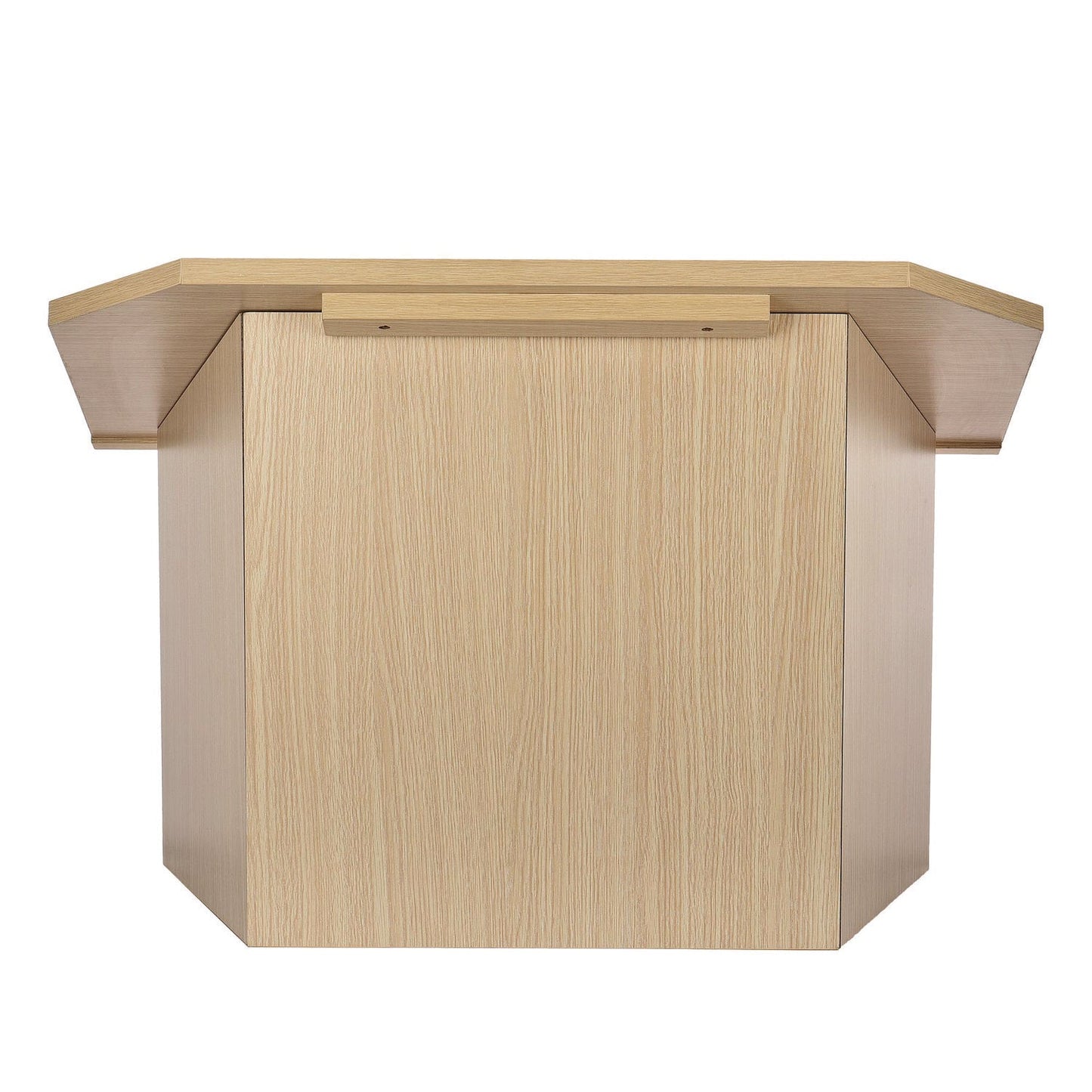 AdirOffice Foldable Tabletop Podium Lectern Speaker Stand, 27 x 16 x 19, Medium Oak