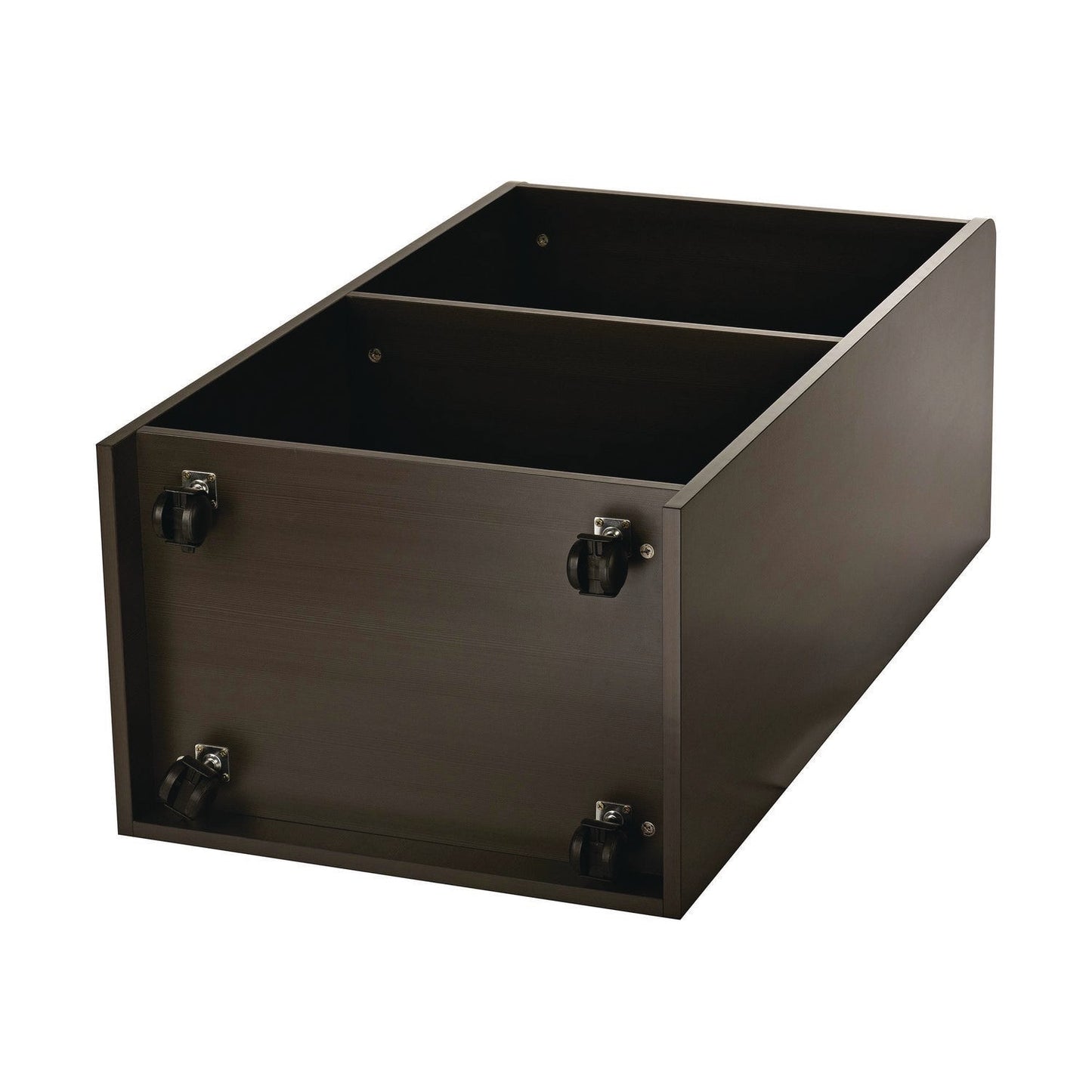 AdirOffice Wood Mobile Presentation Lectern Speaker Stand with Shelves, 22.44 x 16.53 x 45.98, Black