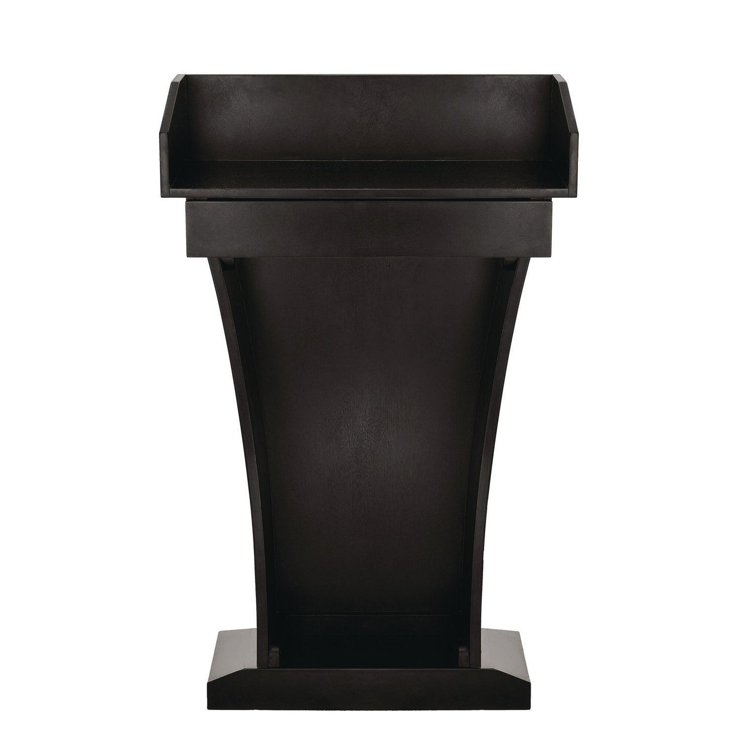 AdirOffice Wood Stand-Up Podium Lectern Speaker Stand with Drawer and Storage Area, 27.55 x 14 x 43.3, Black