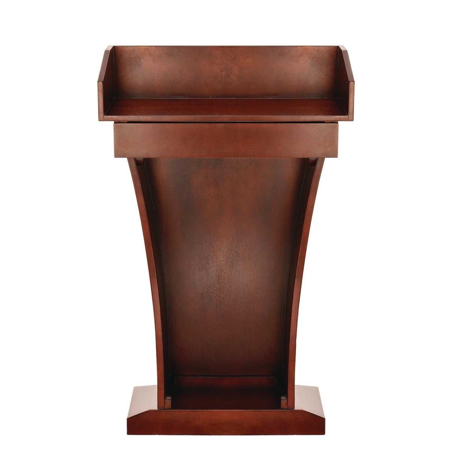 AdirOffice Wood Stand-Up Podium Lectern Speaker Stand with Drawer and Storage Area, 27.55 x 14 x 43.3, Cherry
