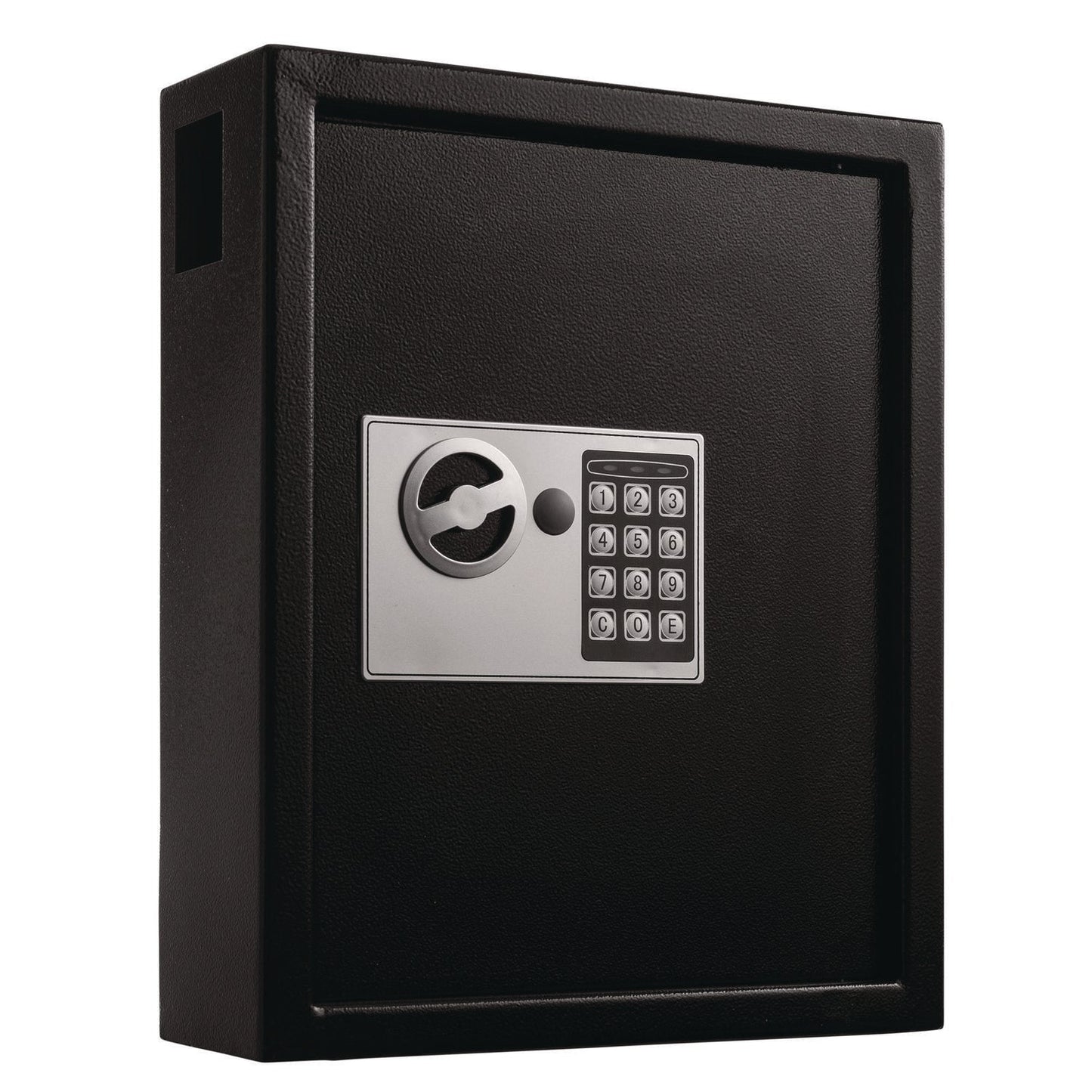AdirOffice Steel Digital Lock Key Cabinet, 40-Key, 13 x 4 x 14.3, Stainless Steel 304, Black