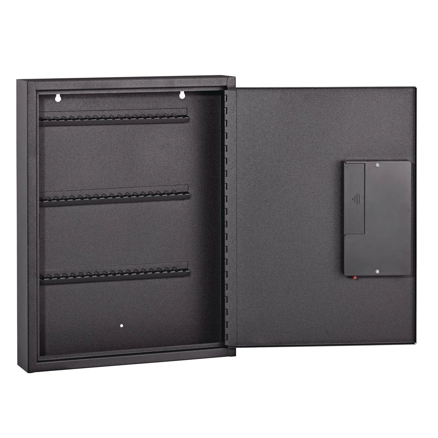 AdirOffice Steel Digital Lock Key Cabinet, 60-Key, 13 x 2.6 x 17, Stainless Steel 304, Black