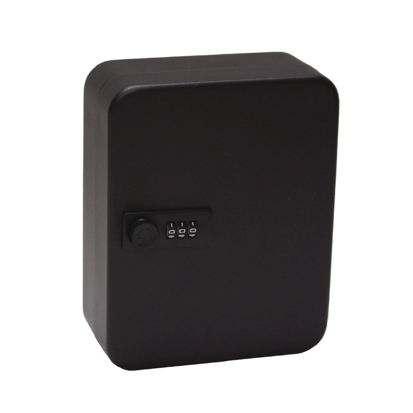 AdirOffice Steel Heavy-Duty Key Cabinet with Combination Lock, 30-Key, 6.4 x 3 x 8, Stainless Steel 304, Black