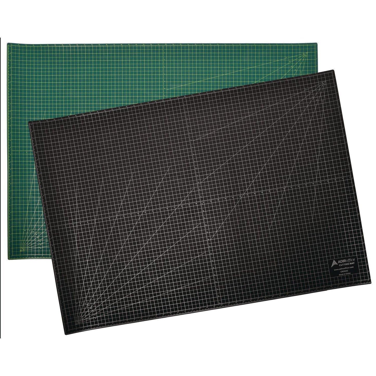 AdirOffice Reversible Self Healing Cutting Mat, 30 x 42, Green/Black