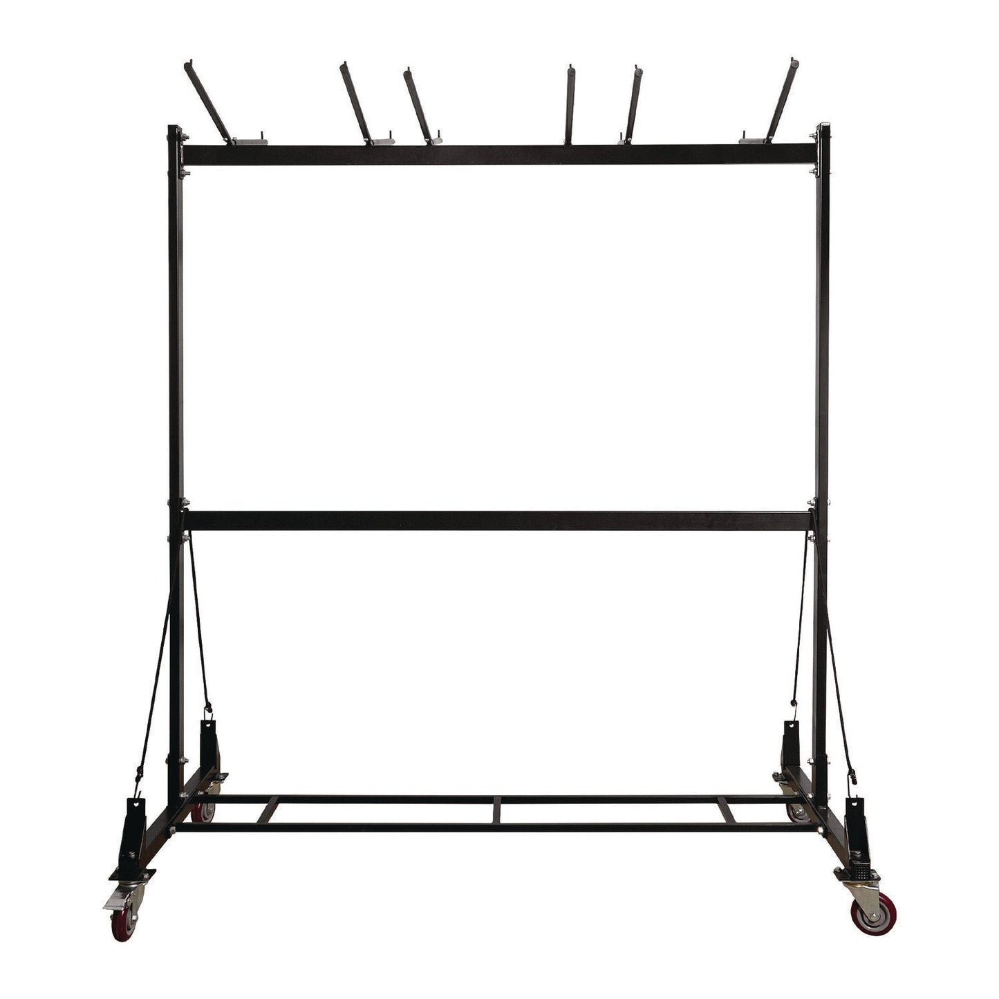 AdirOffice Folding Chair and Table Combo Cart, Metal, 600 lb Capacity, 33.7 x 65 x 67, Black